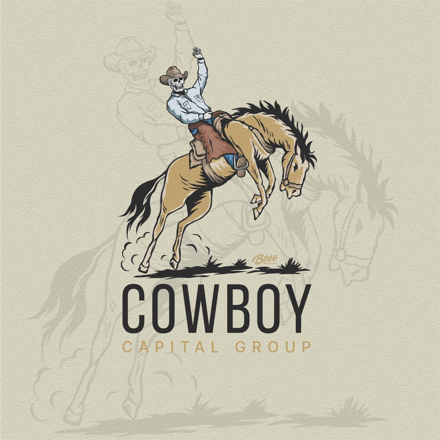 Cowboy Capital Group Logo by Bose Cowboy Capital Group Logo in Logo Design Inspiration by Bose