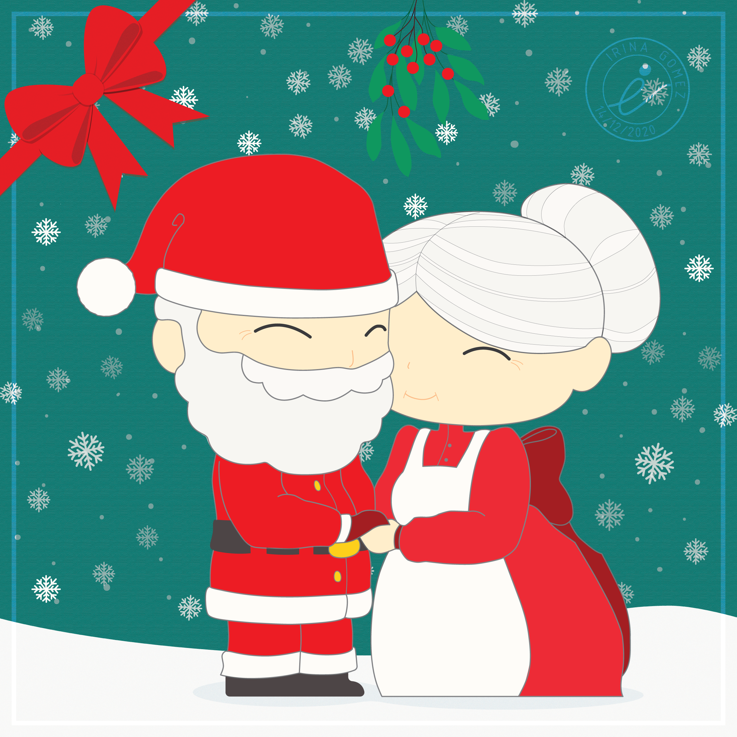 Christmas Love by Irina Gomez Christmas Love in Digital Painting Inspiration by Irina Gomez