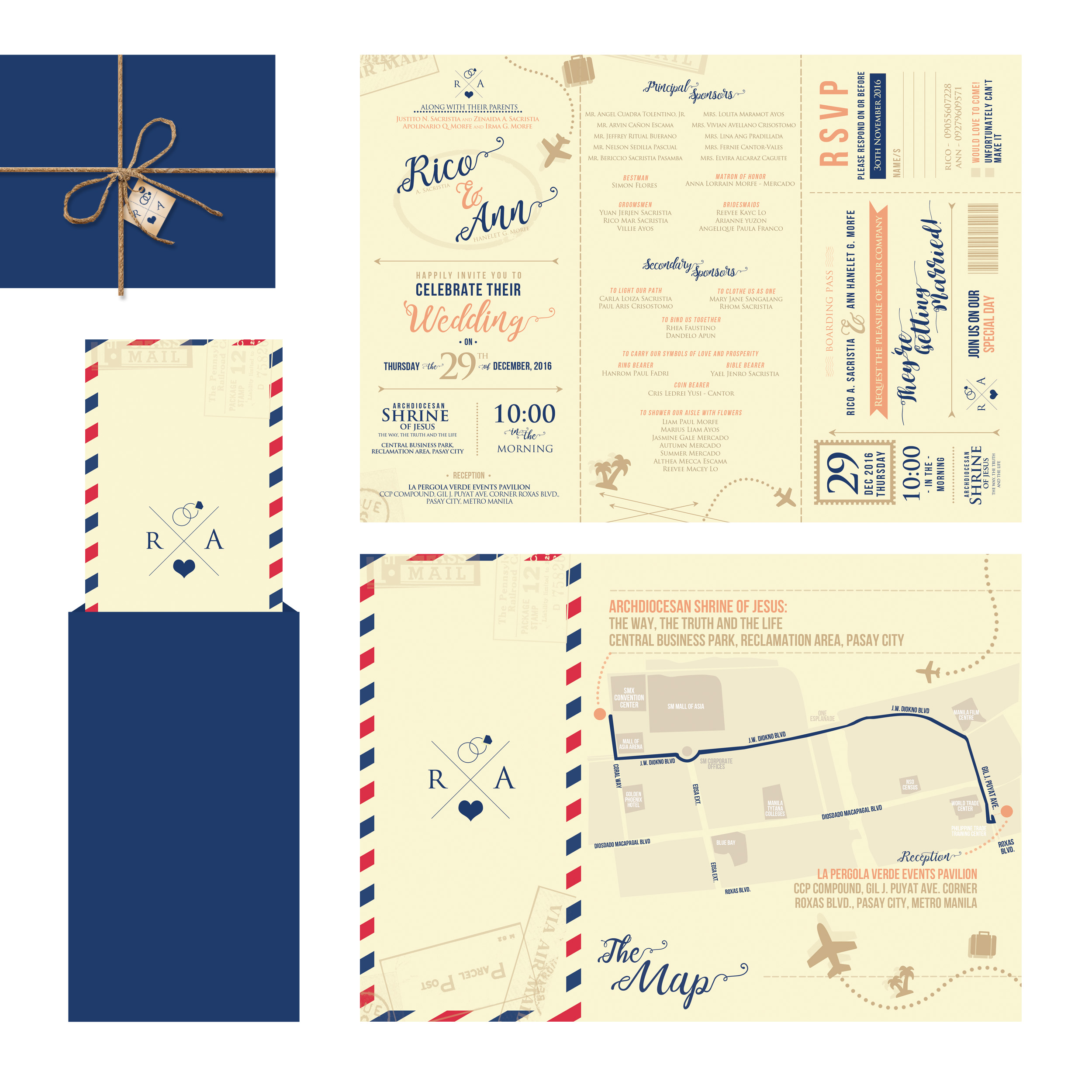 3-Fold Wedding Invitation design by Sara Danica Enrico 3-Fold Wedding Invitation design in Invitation Card Design Inspiration by Sara Danica Enrico