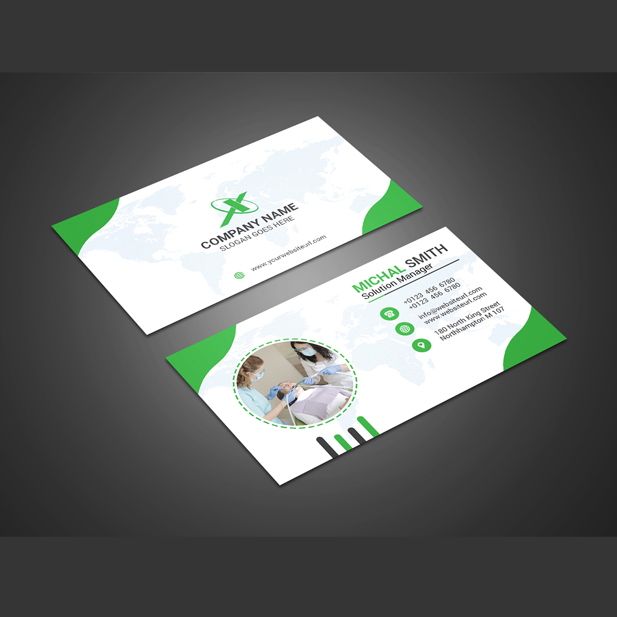 Professional Business Card in Business Card Design Inspiration by Moinuddin