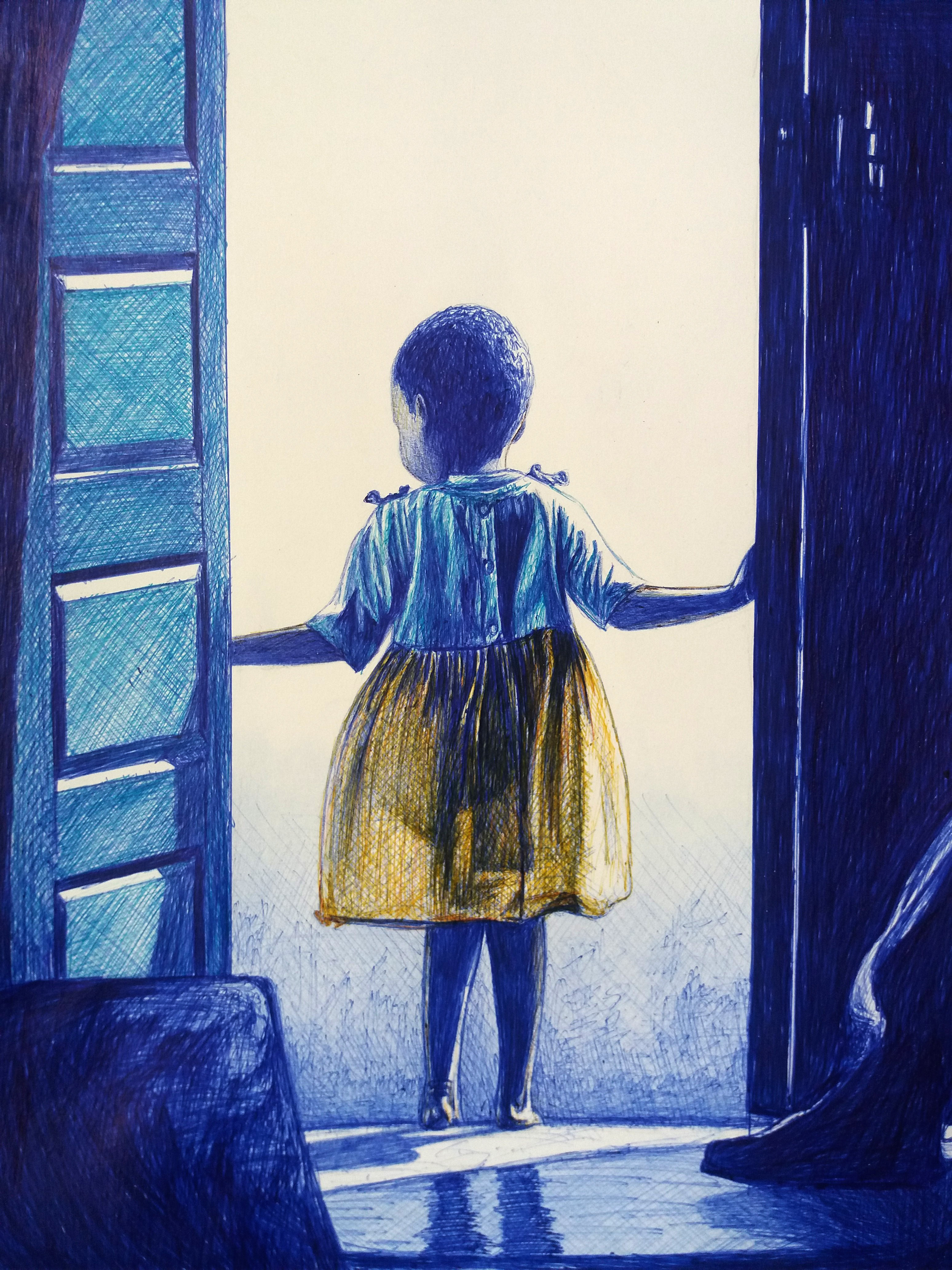 At the Door.. in Drawing Inspiration by Derwin Graphics