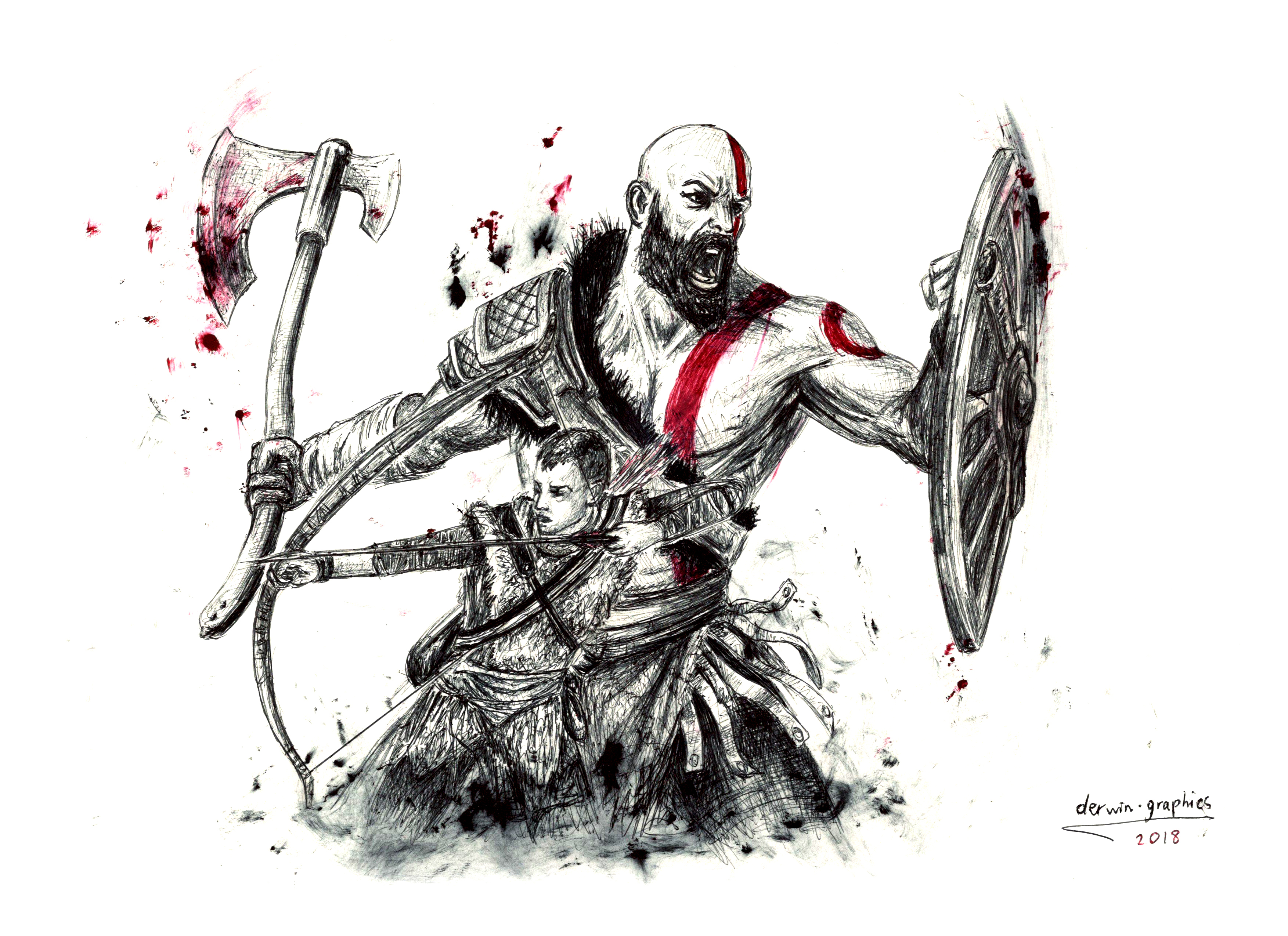 GOW by Derwin Graphics GOW in Drawing Inspiration by Derwin Graphics