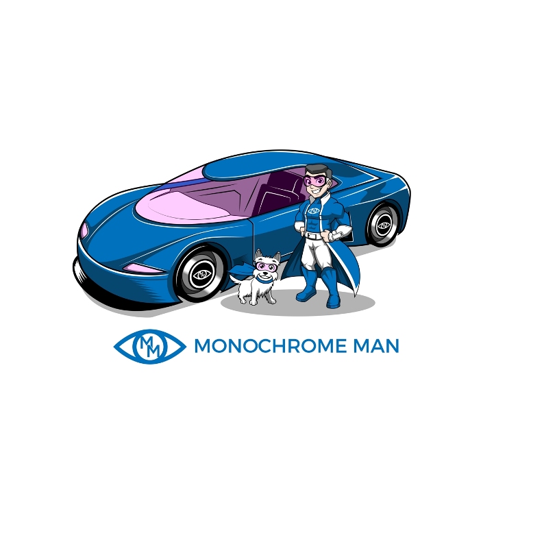Monochrome Man Super Car by Wonwon Monochrome Man Super Car in 3D & 2D Characters Inspiration by Wonwon