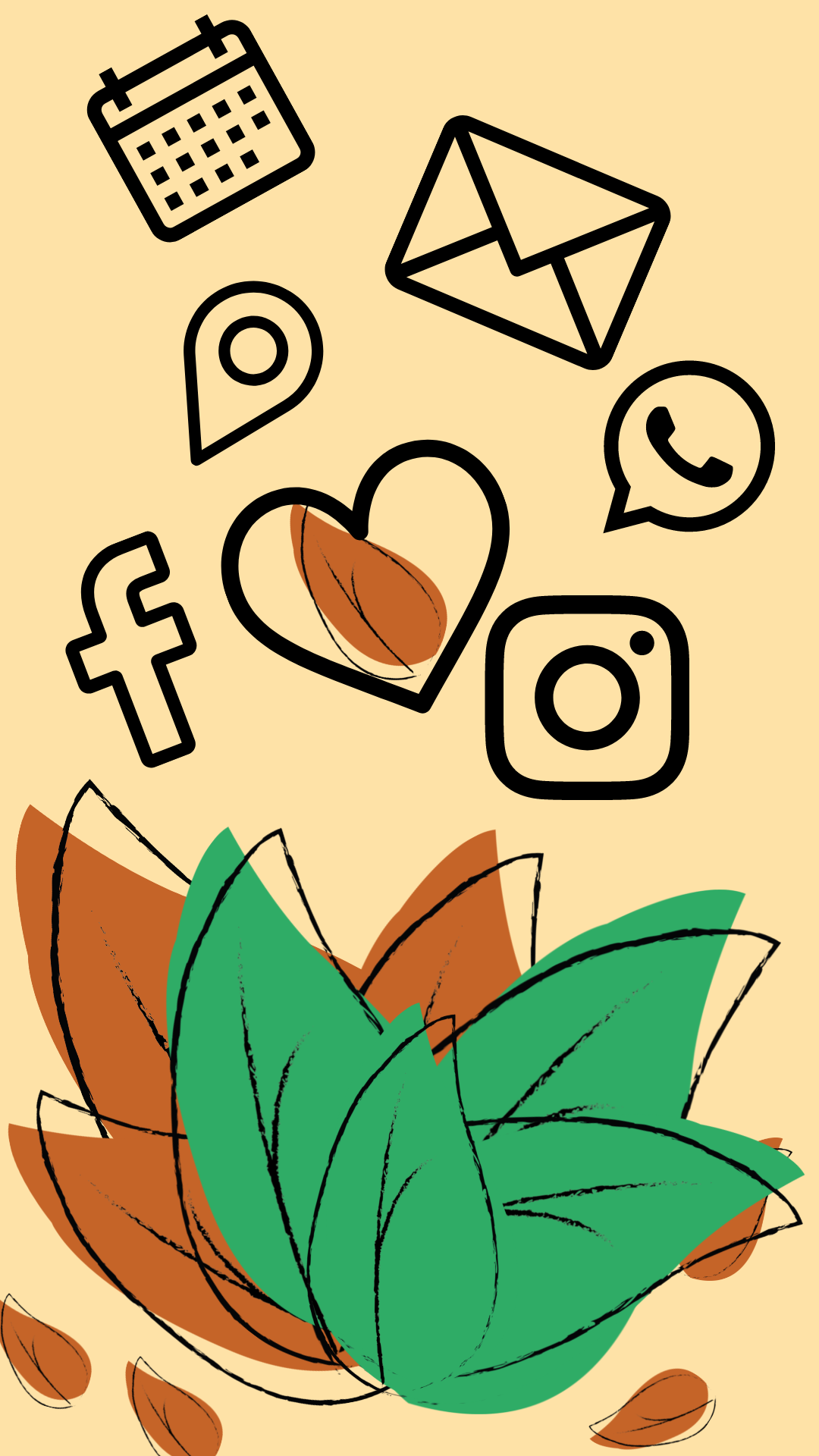 leafy in wallpaper Inspiration by Veronia Hany