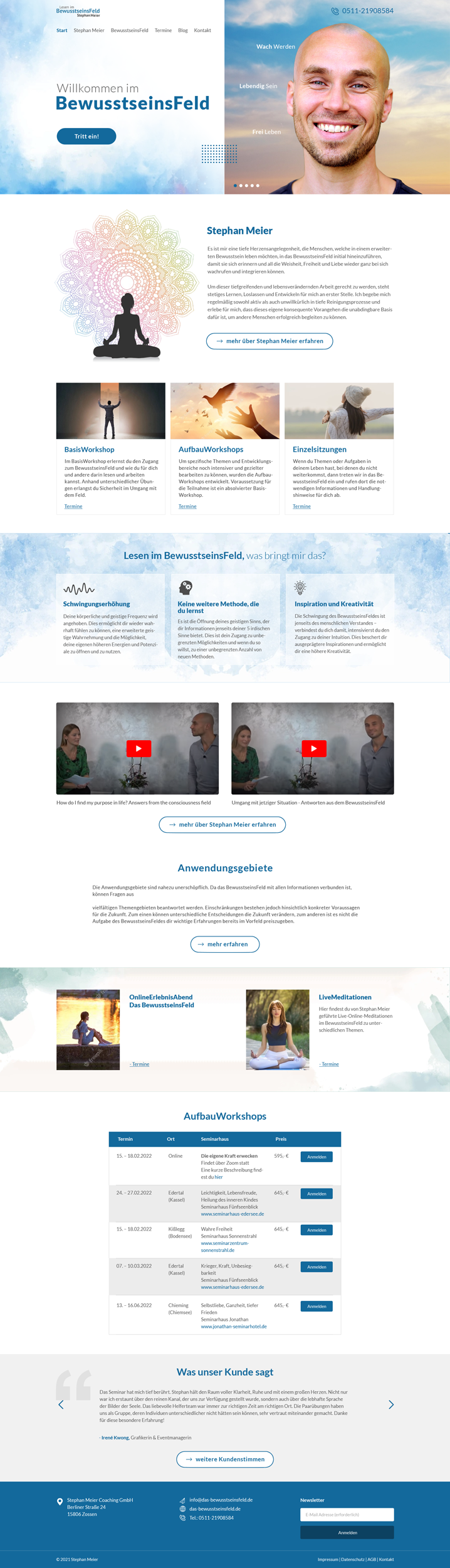 Website Design for Spiritual Healing in Website Design Inspiration by Vinod Kumar