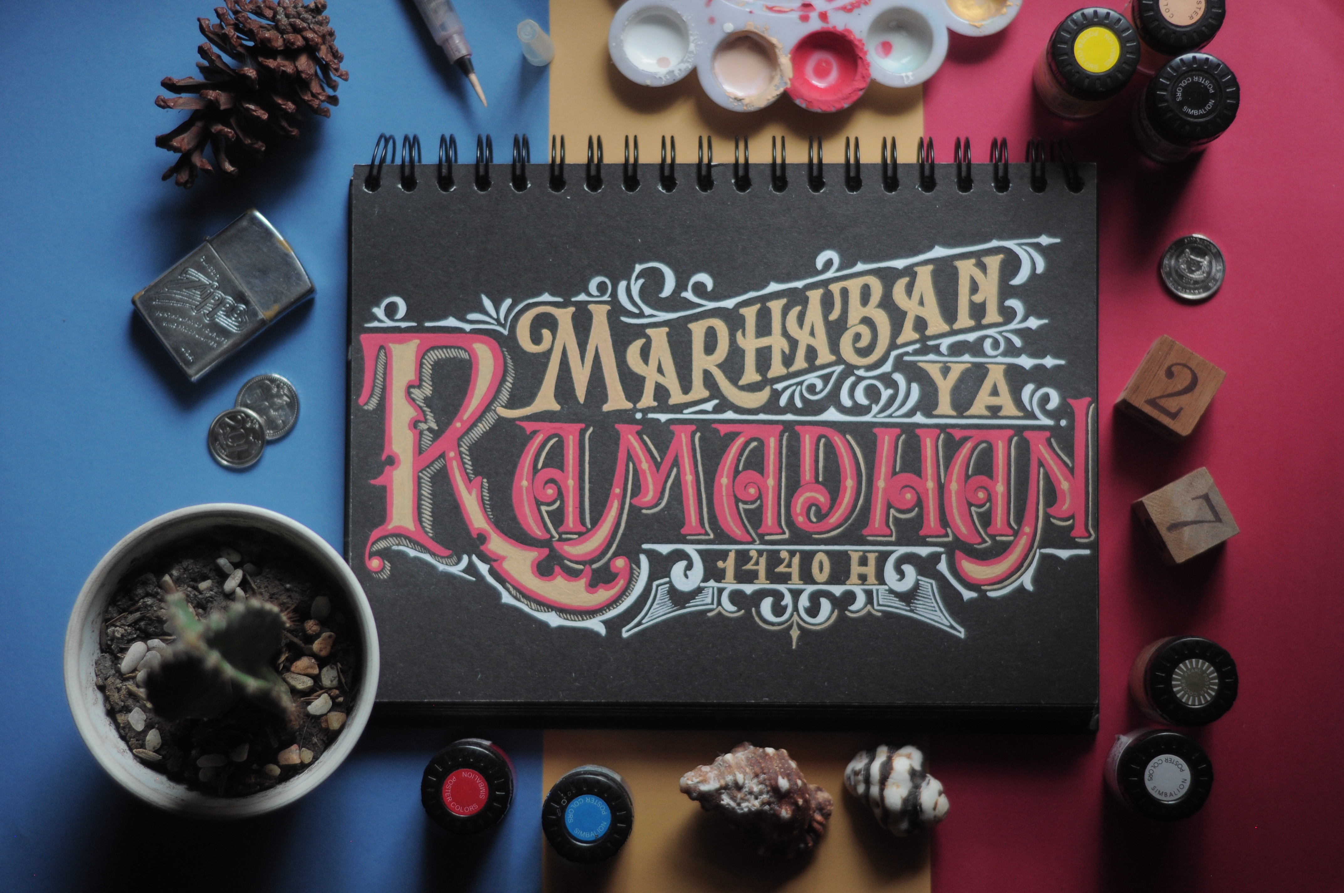 Marhaban ya Ramadhan in Hand Lettering Inspiration by Wahyu Gusti