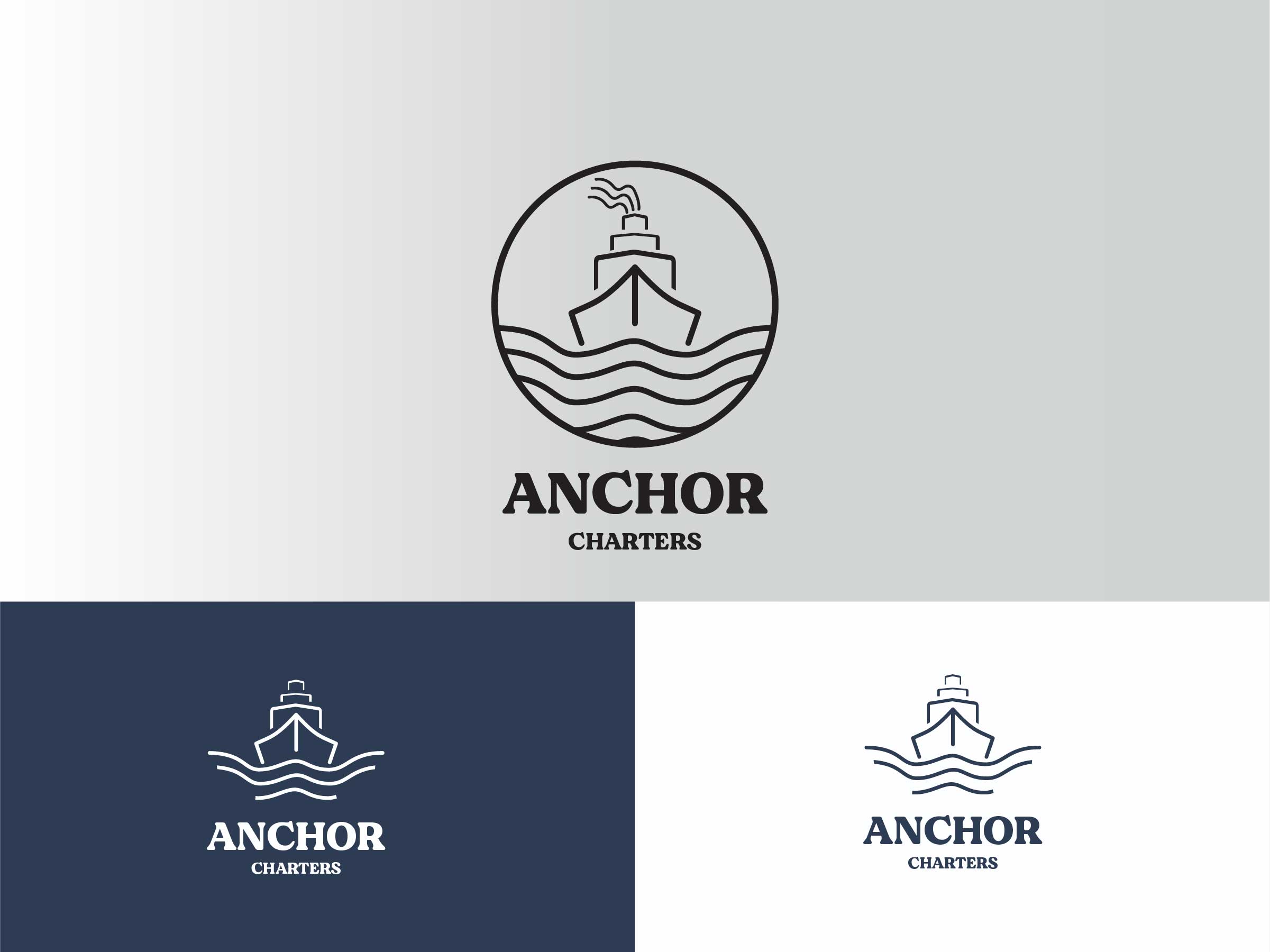 Anchor Charters by River Anchor Charters in Logo Design Inspiration by River