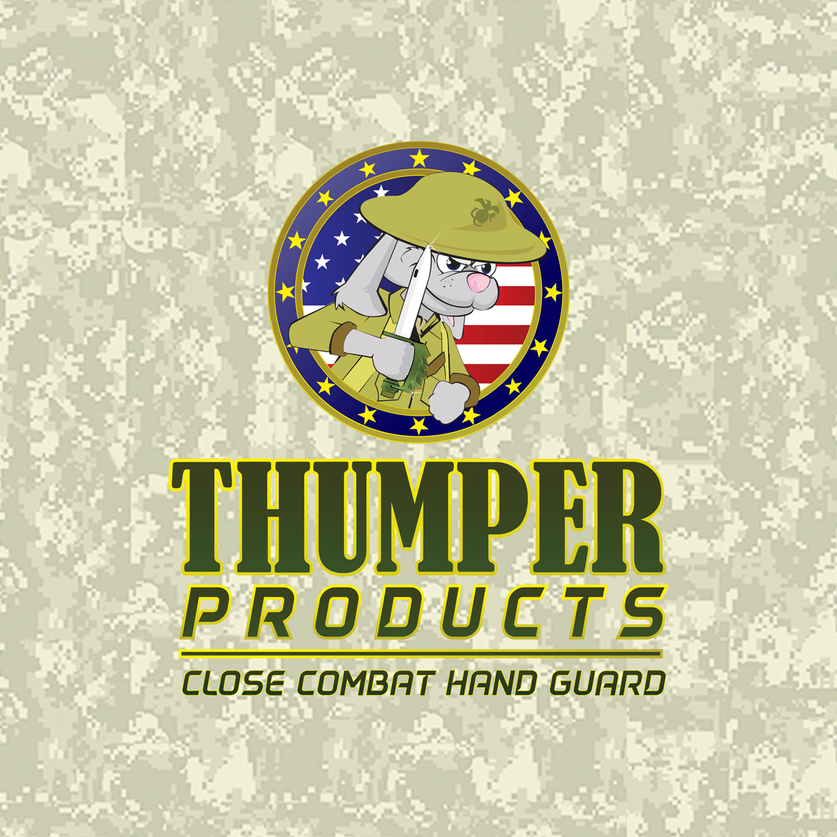 Thumper Products Close Combat Handguard Logo by Paulyddesign727 Thumper Products Close Combat Handguard Logo in Logo Design Inspiration by Paulyddesign727