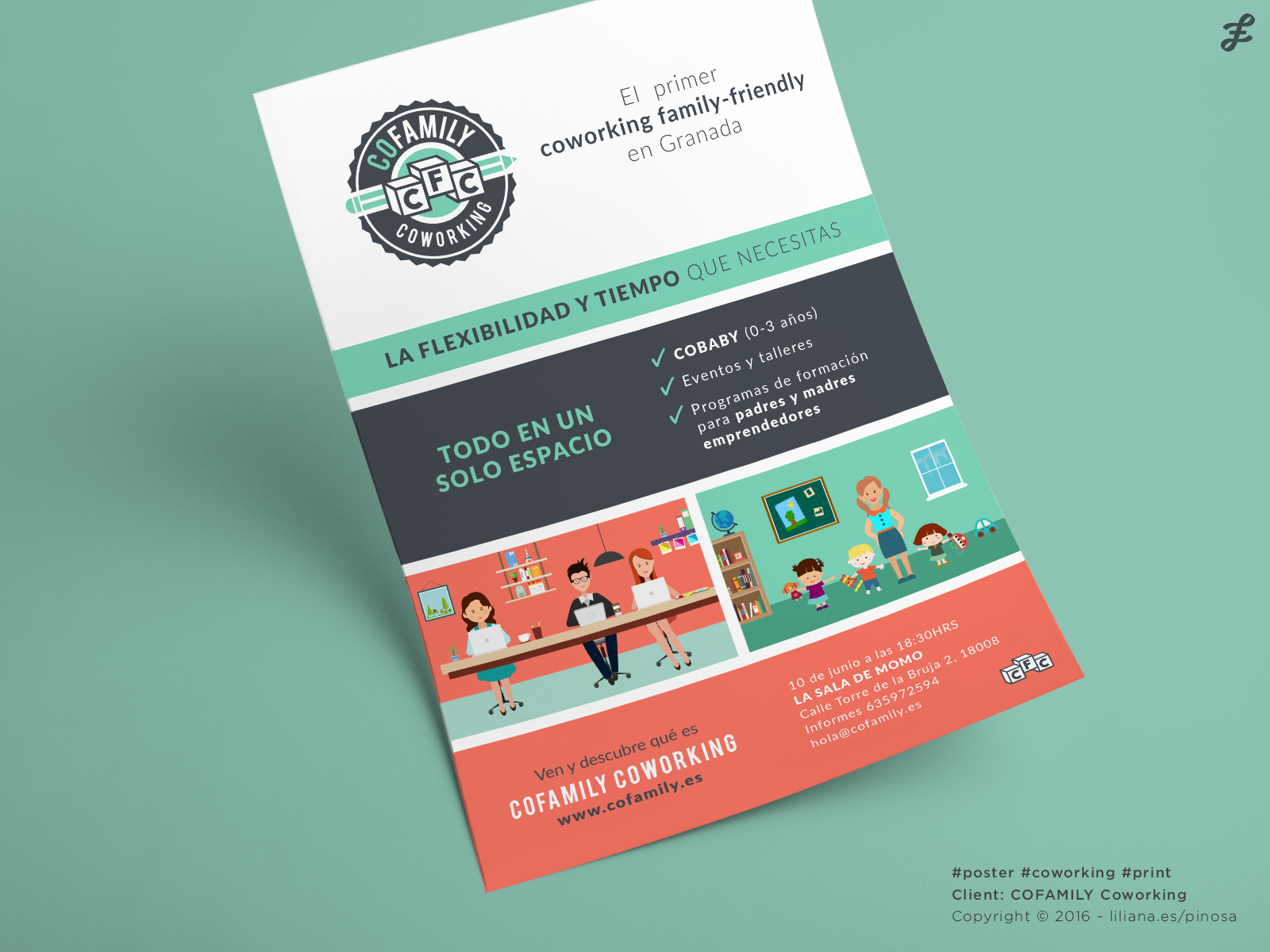 Family Coworking - Corporate Identity / Logo design by Lili Espinosa Family Coworking - Corporate Identity / Logo design in Advertisement Design Inspiration by Lili Espinosa