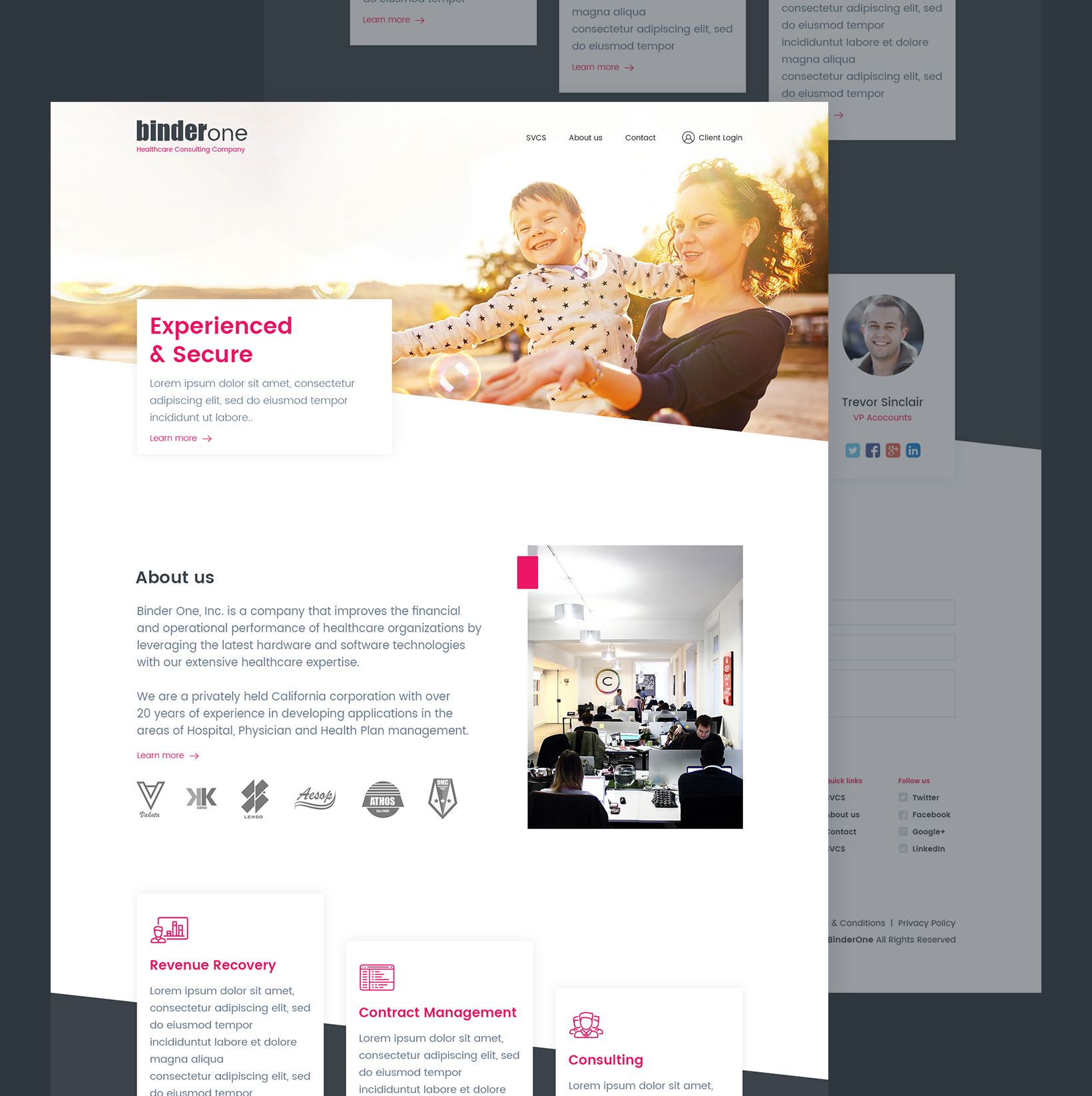 Binder One by Graphicdots Binder One in Website Design Inspiration by Graphicdots