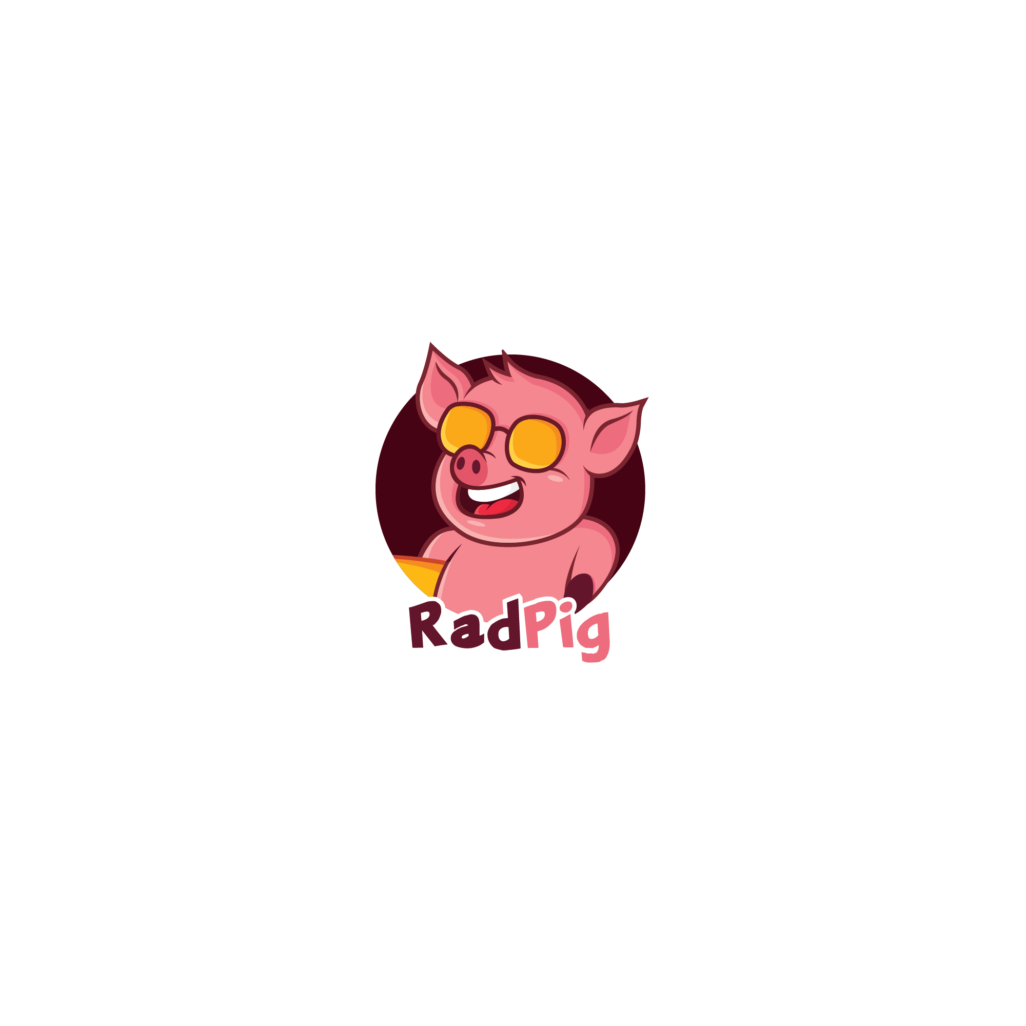 Fun pig logo by Axan Fun pig logo in Advertisement Design Inspiration by Axan