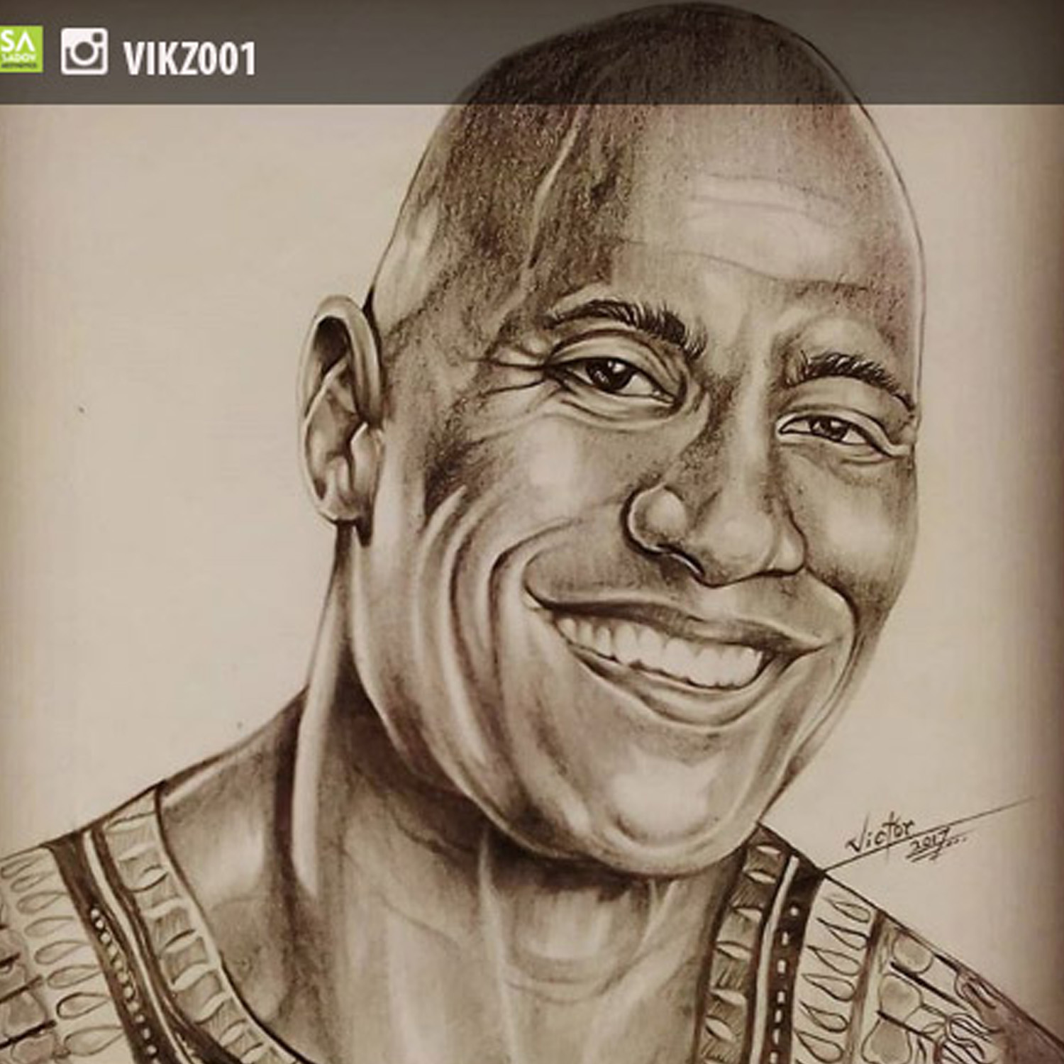 DWAYNE JOHNSON by Victor Ayo DWAYNE JOHNSON in Drawing Inspiration by Victor Ayo