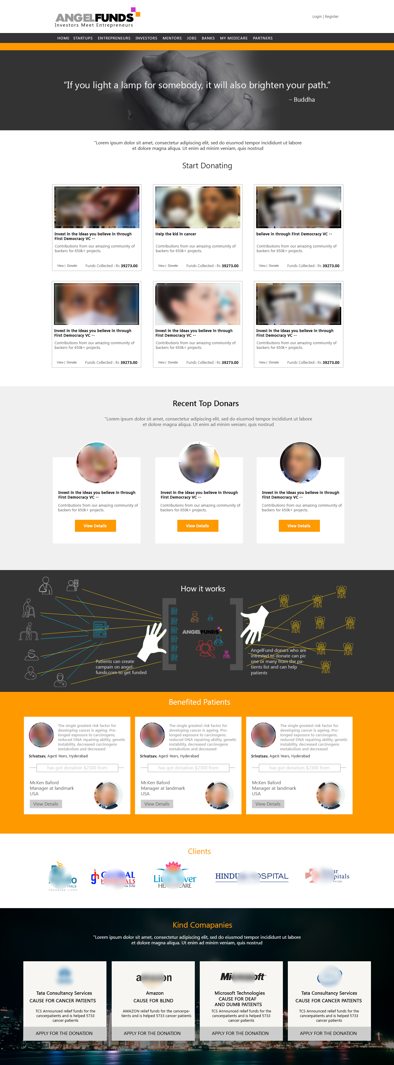 website - for Angel Funds in Website Design Inspiration by Akuraganti