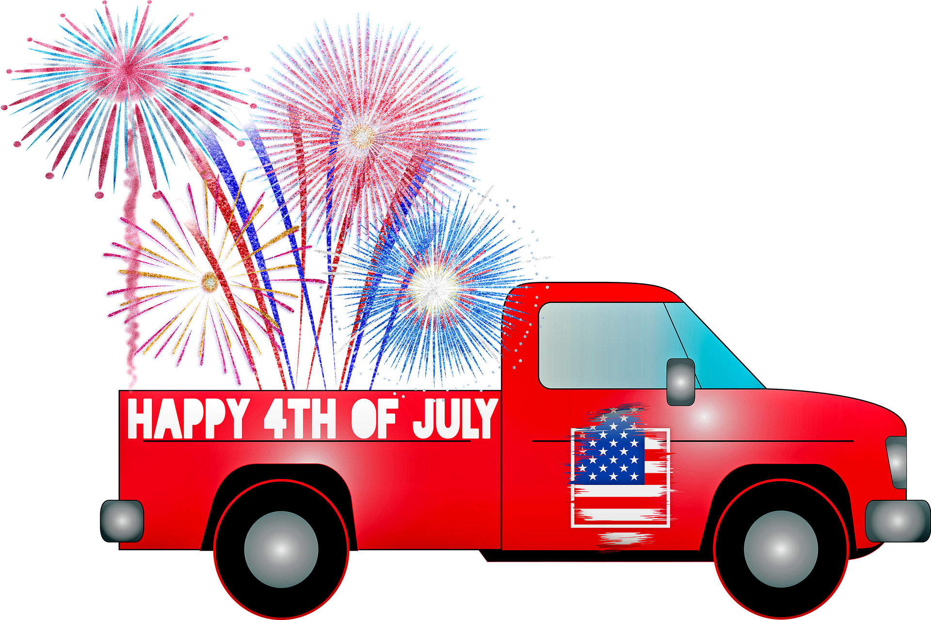 Happy 4th of July by Valentin Tincau Happy 4th of July in Illustration and Graphics Inspiration by Valentin Tincau
