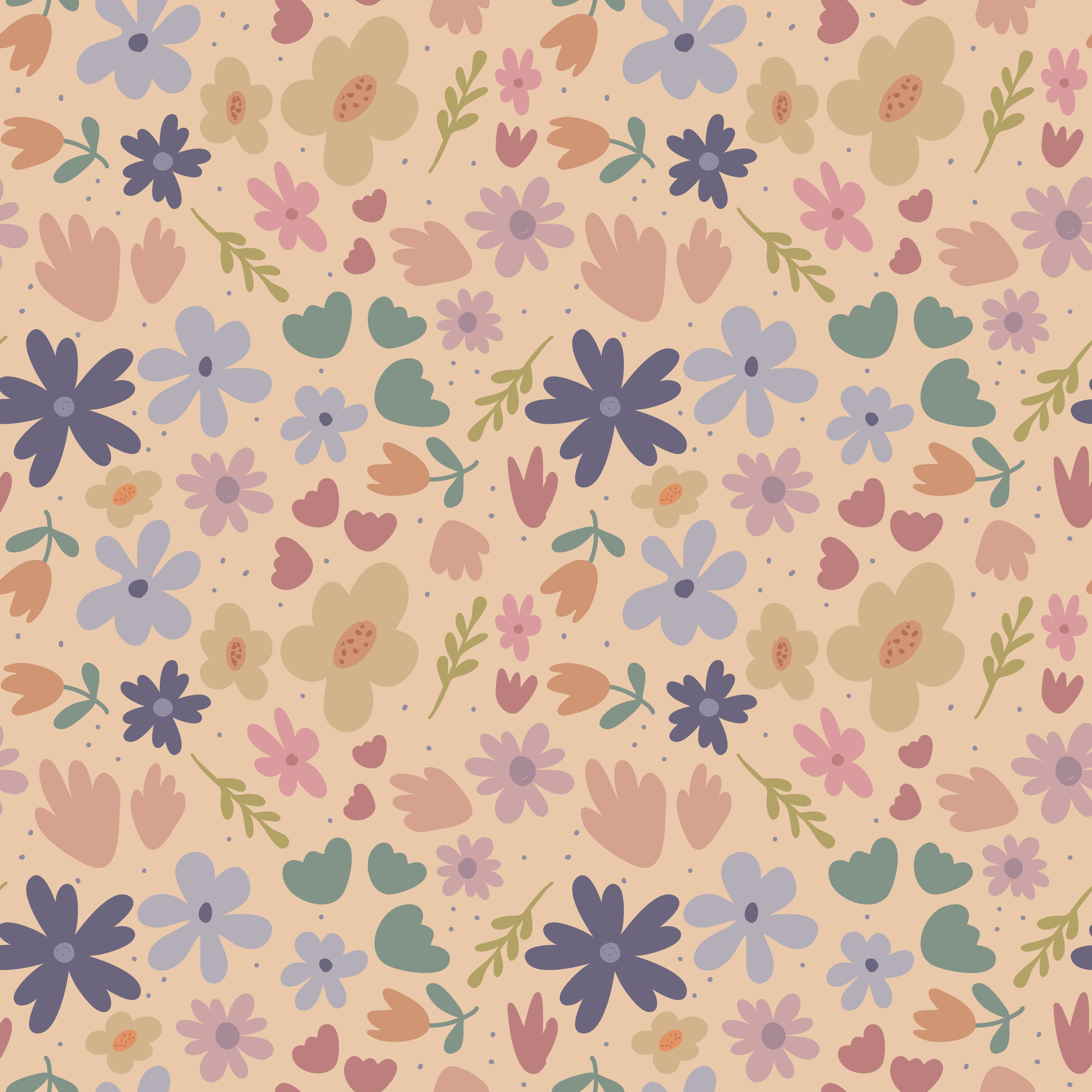Peachy in Pattern & Surface Design Inspiration by Ashley Airey