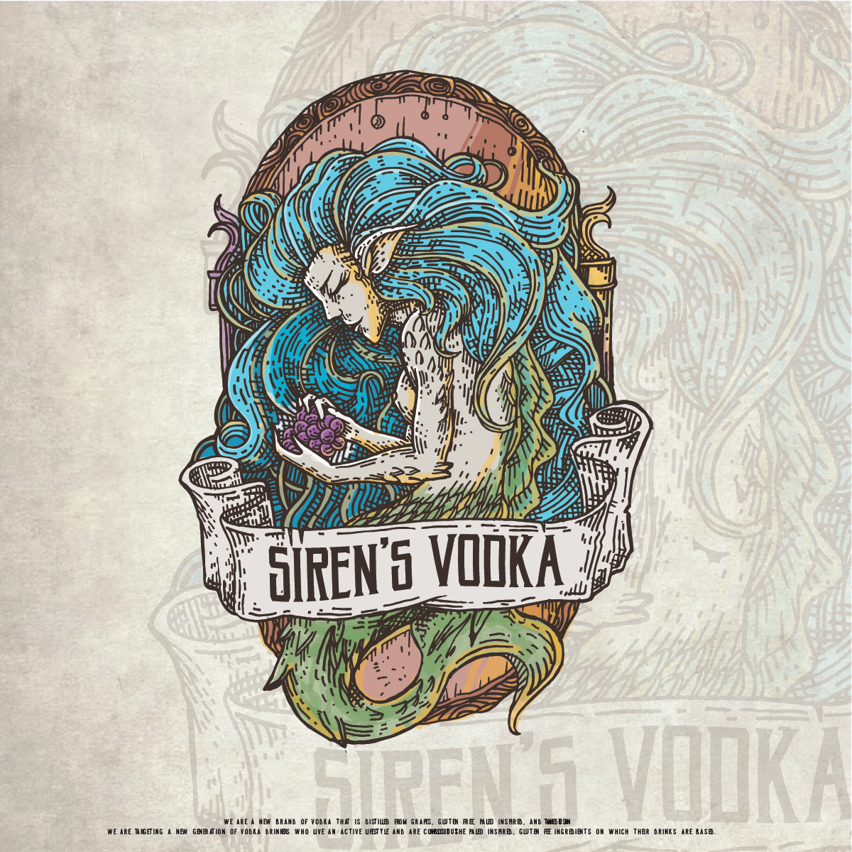 SIRENS VODKA in Label Design Inspiration by Inov08