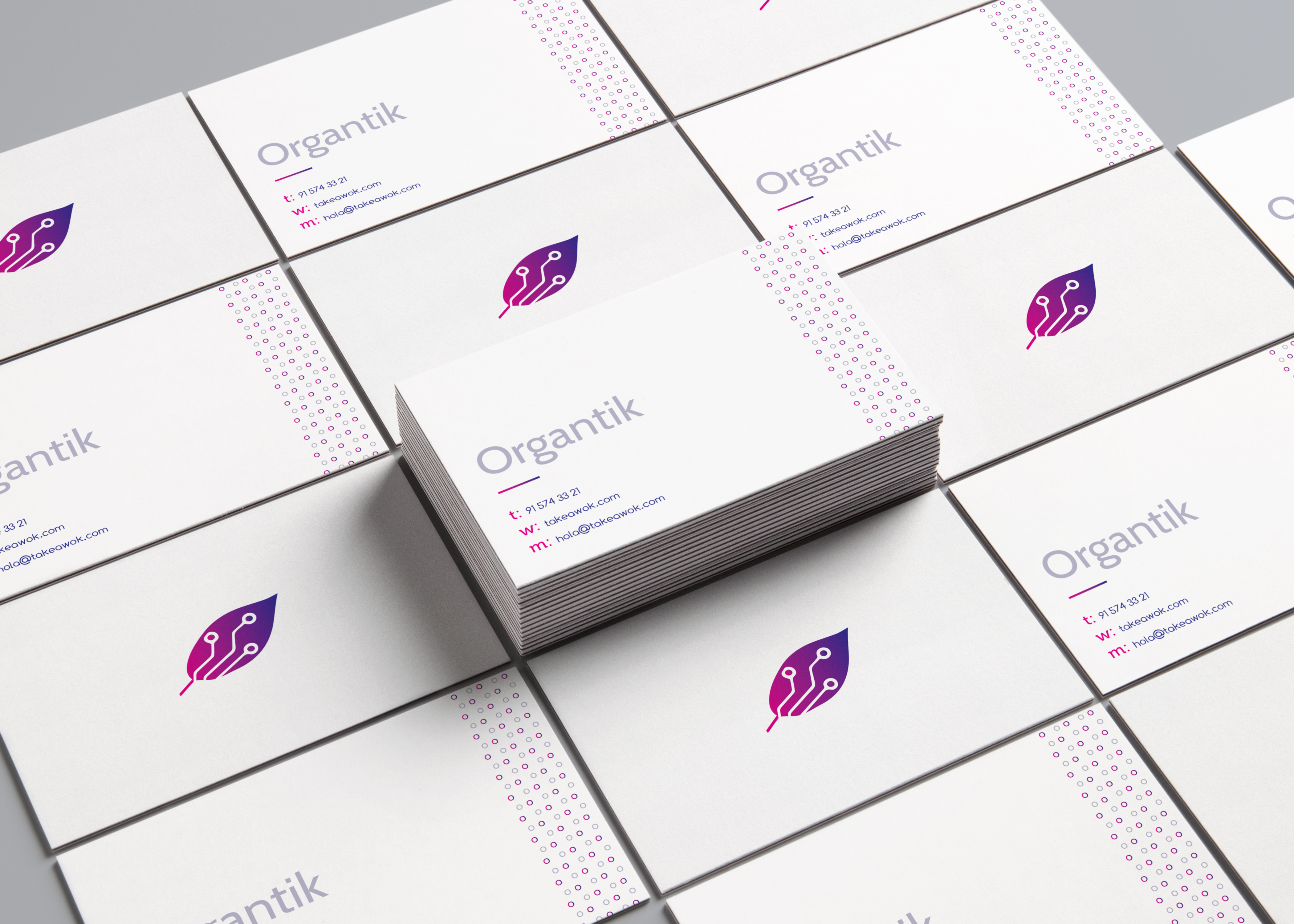 Organtik - Organic technology in Logo And Business Card Design Inspiration by Nieves