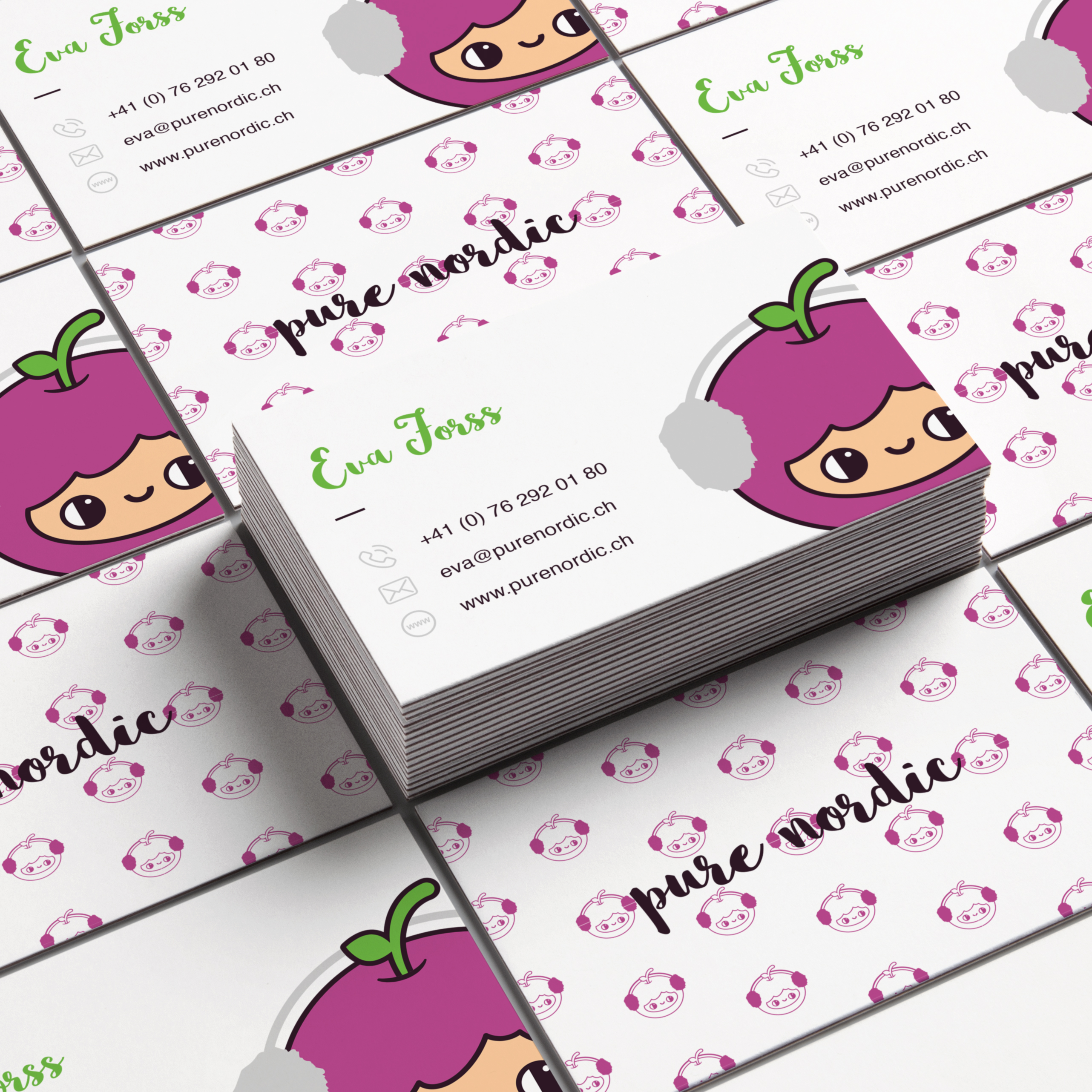 Pure Nordic. Health, energy and the North in Logo And Business Card Design Inspiration by Nieves