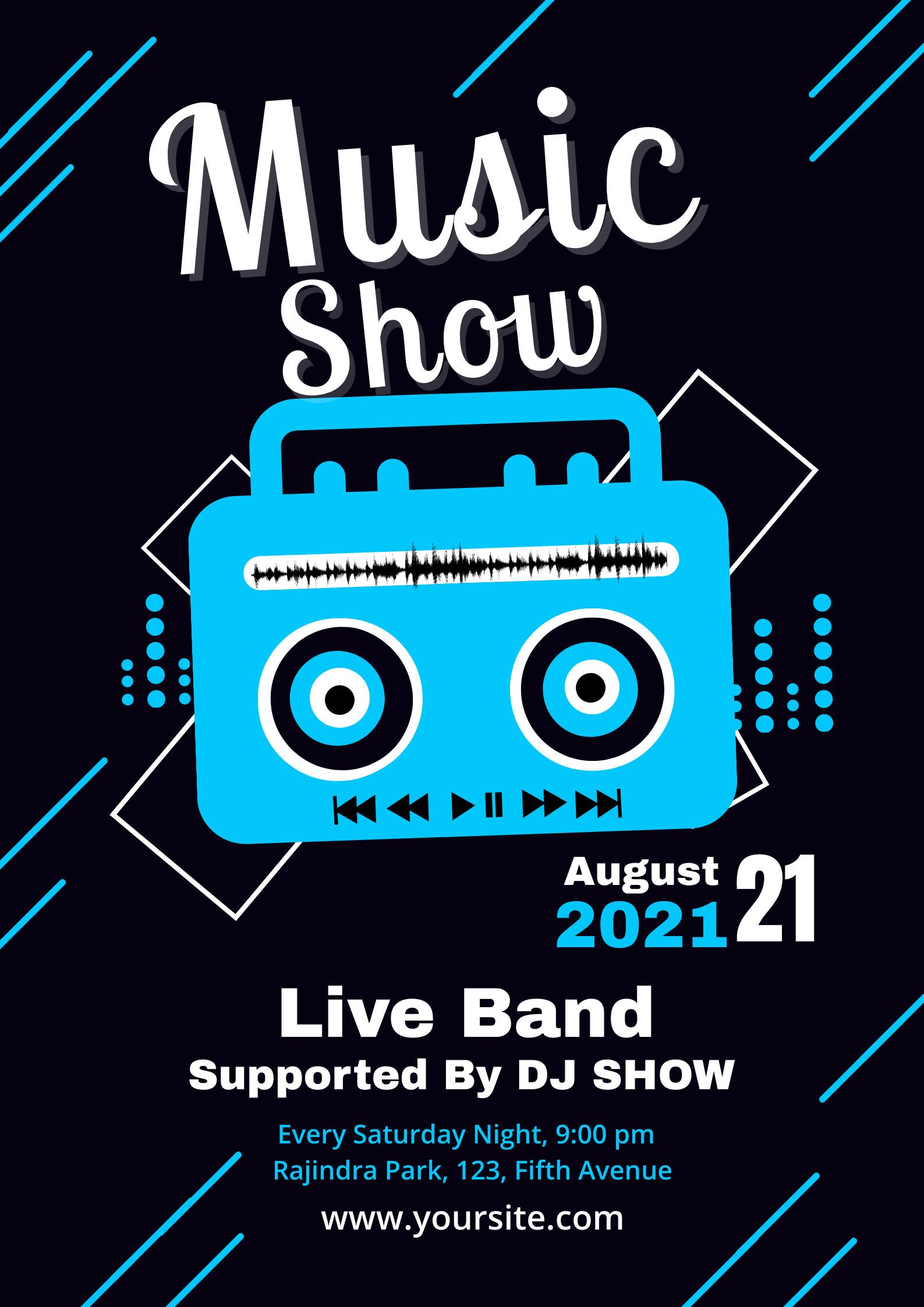 Music Show Poster By Jashandeep Singh 340784 - Designhill