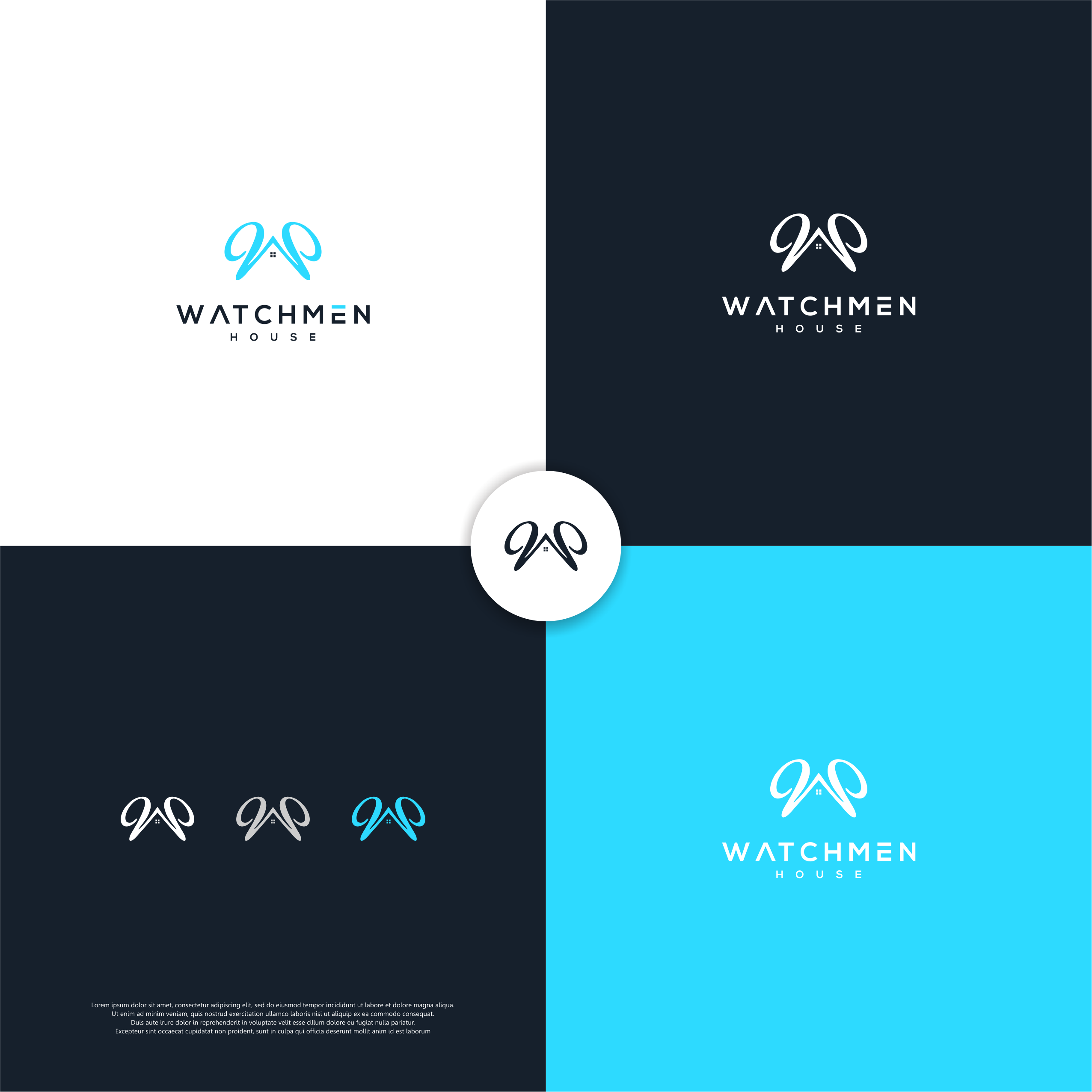 WATCHMEN HOUSE LOGO DESIGN by Al-fattah™ WATCHMEN HOUSE LOGO DESIGN in Logo Design Inspiration by Al-fattah™
