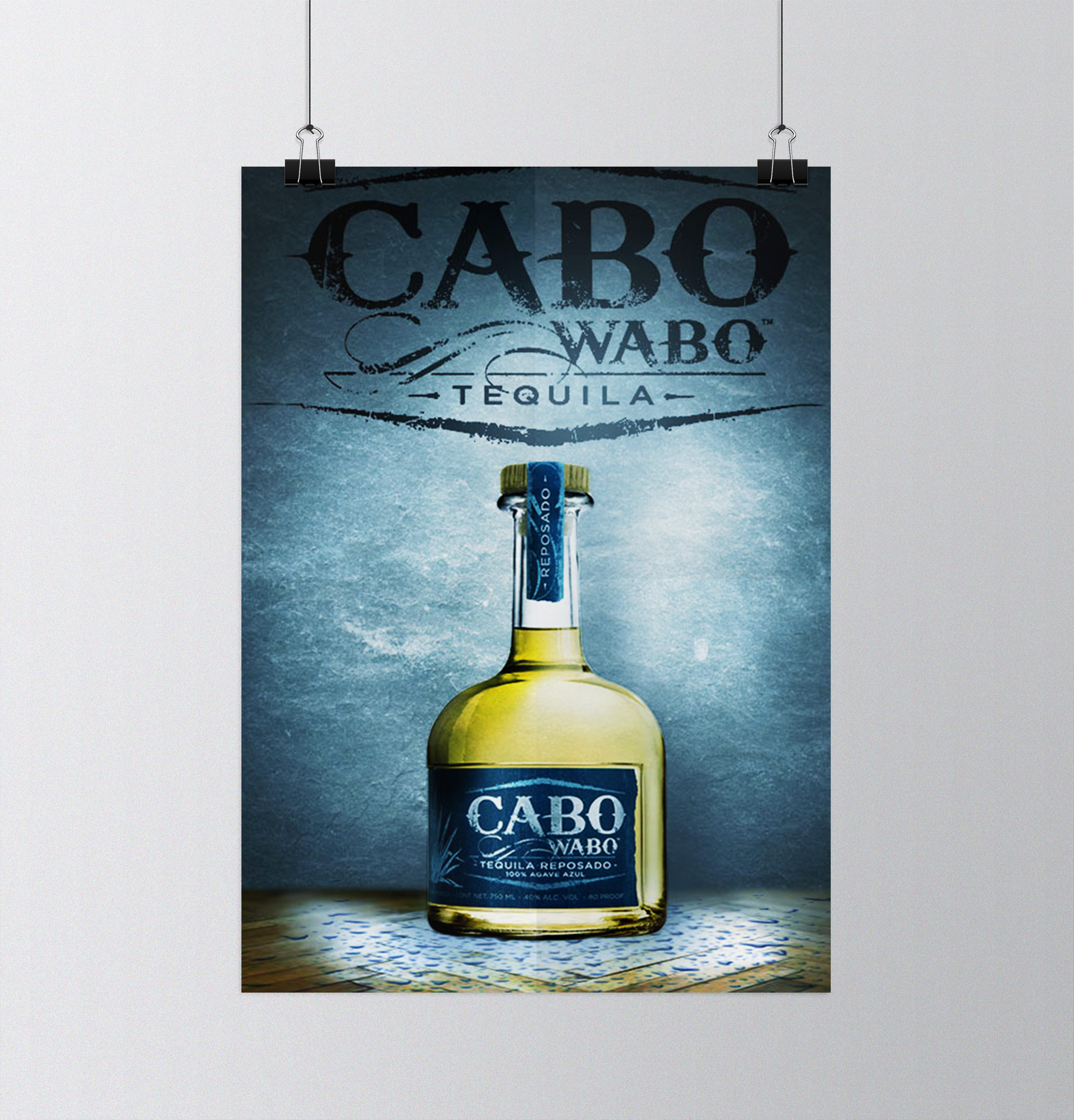 Cabo Wabo Tequila Poster by Sarah Pena Cabo Wabo Tequila Poster in Advertisement Design Inspiration by Sarah Pena