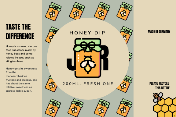 HONEY DIP by Ashmy Abeesh HONEY DIP in Label Design Inspiration by Ashmy Abeesh