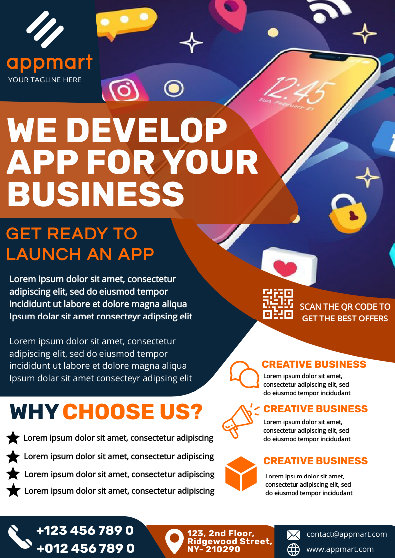 Business Promotion App development by Pr Creativity Business Promotion App development in Print flyer design Inspiration by Pr Creativity