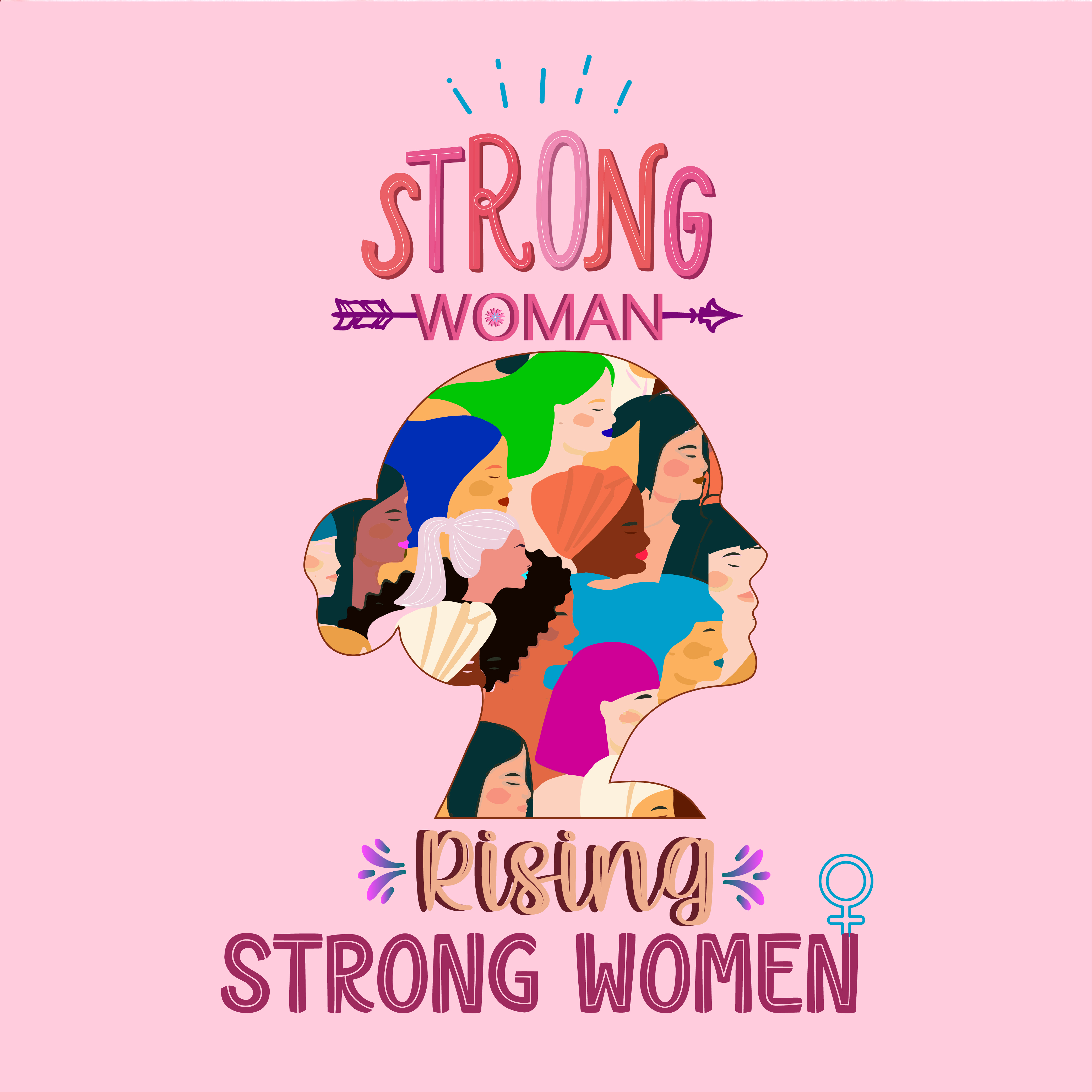 Women's Day Theme Design with Plain Background by Khadija Sana Women's Day Theme Design with Plain Background in Concept Art Inspiration by Khadija Sana