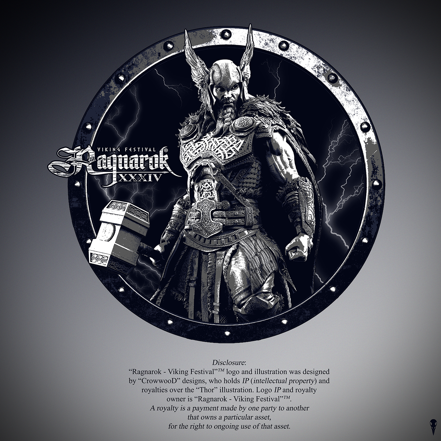 T-shirt design for Viking Festival by Crowwood T-shirt design for Viking Festival in T-Shirt Design Inspiration by Crowwood