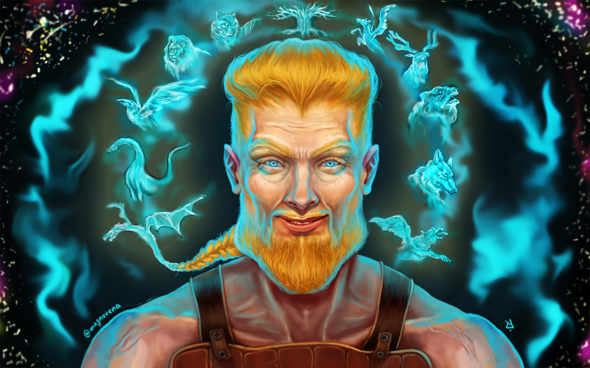 Uthgar, God of Barbarians by Magnovena Uthgar, God of Barbarians in Character & Mascot design Inspiration by Magnovena