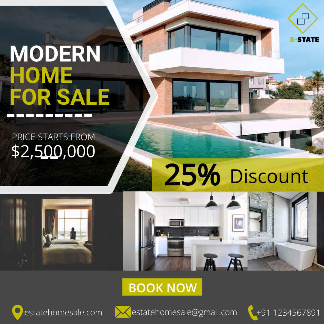 Modern Home Sale by Alefiya Bangali Modern Home Sale in Instagram Ad Inspiration by Alefiya Bangali