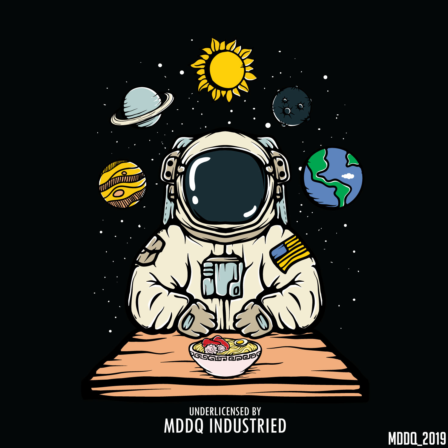 Astroramenout in Vector Art Inspiration by Muhammad Diki Ariyanto