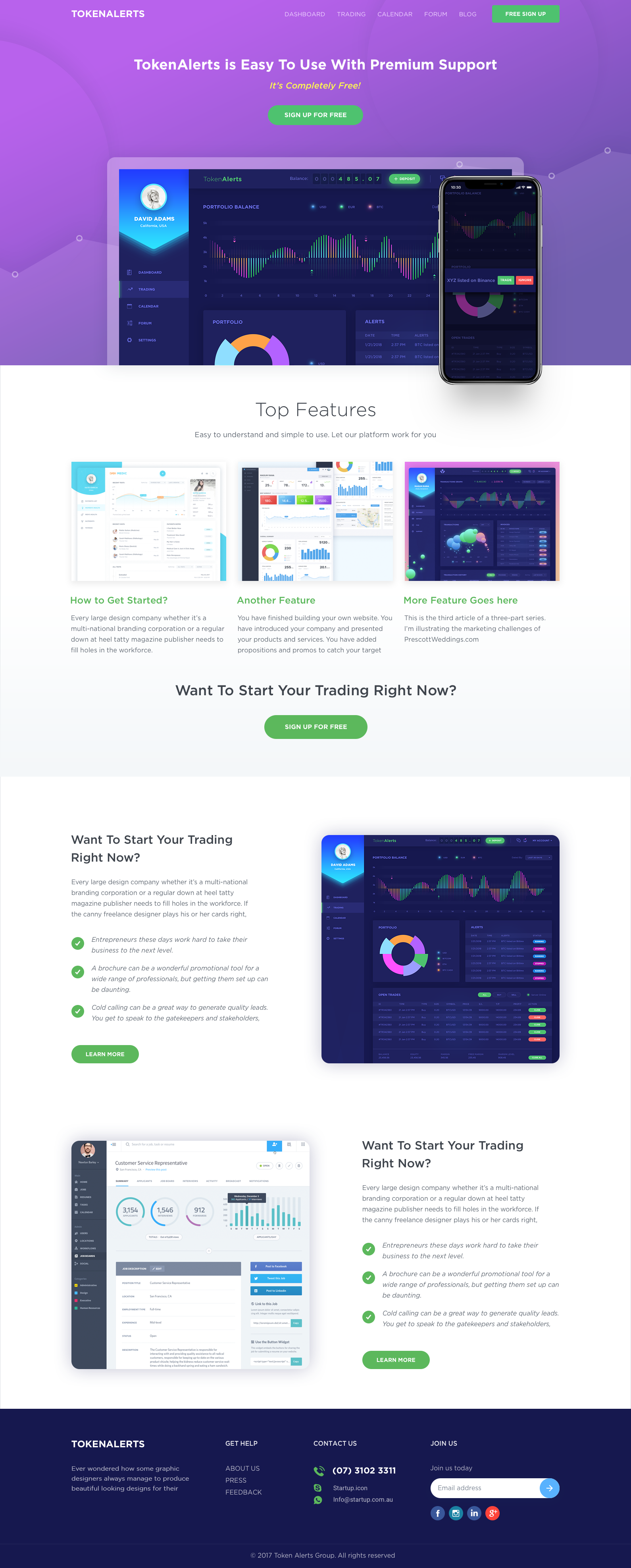 ICO Landing page in Website Design Inspiration by Masum Rana