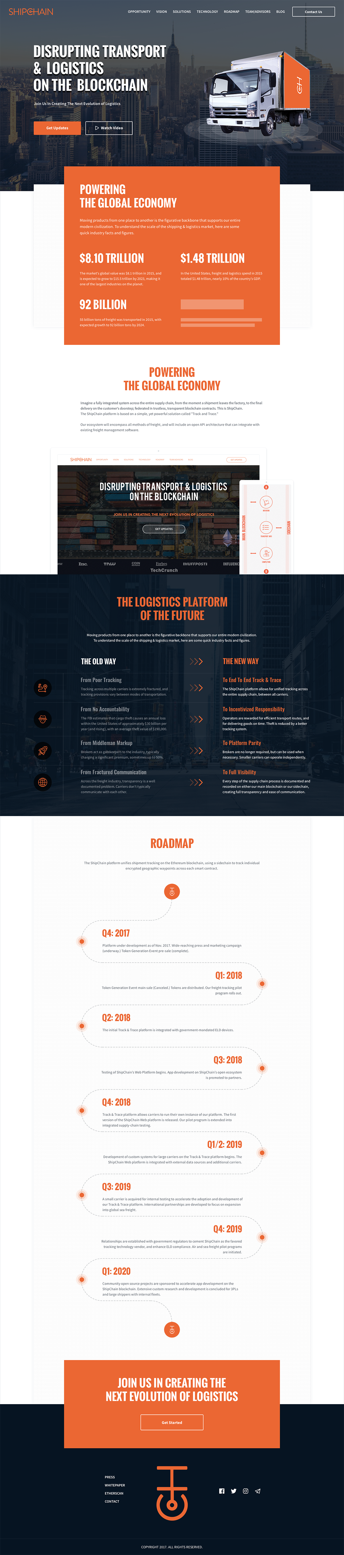 Logistics in Website Design Inspiration by Masum Rana
