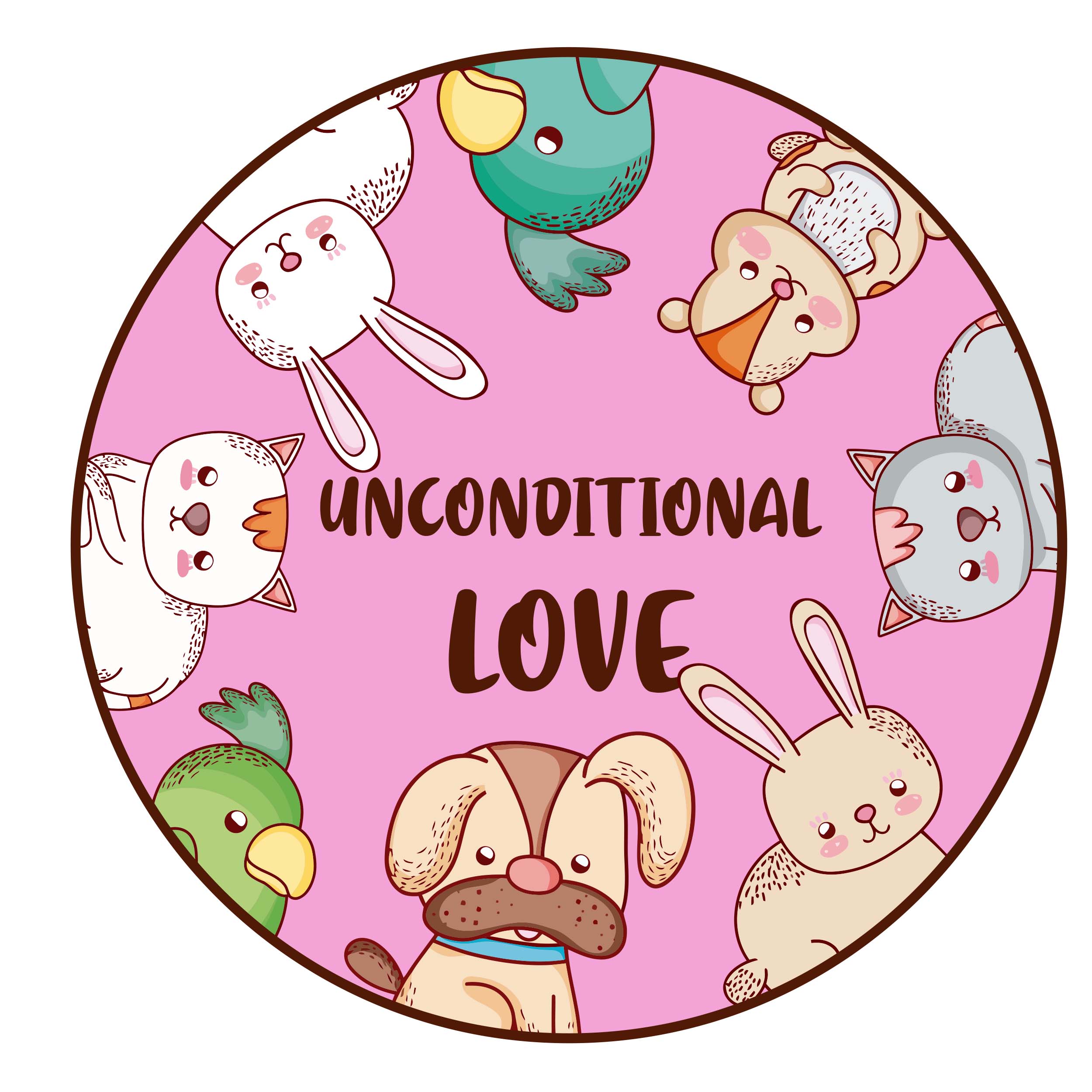Uncoditional Love in Illustration and Graphics Inspiration by Maria Valentine