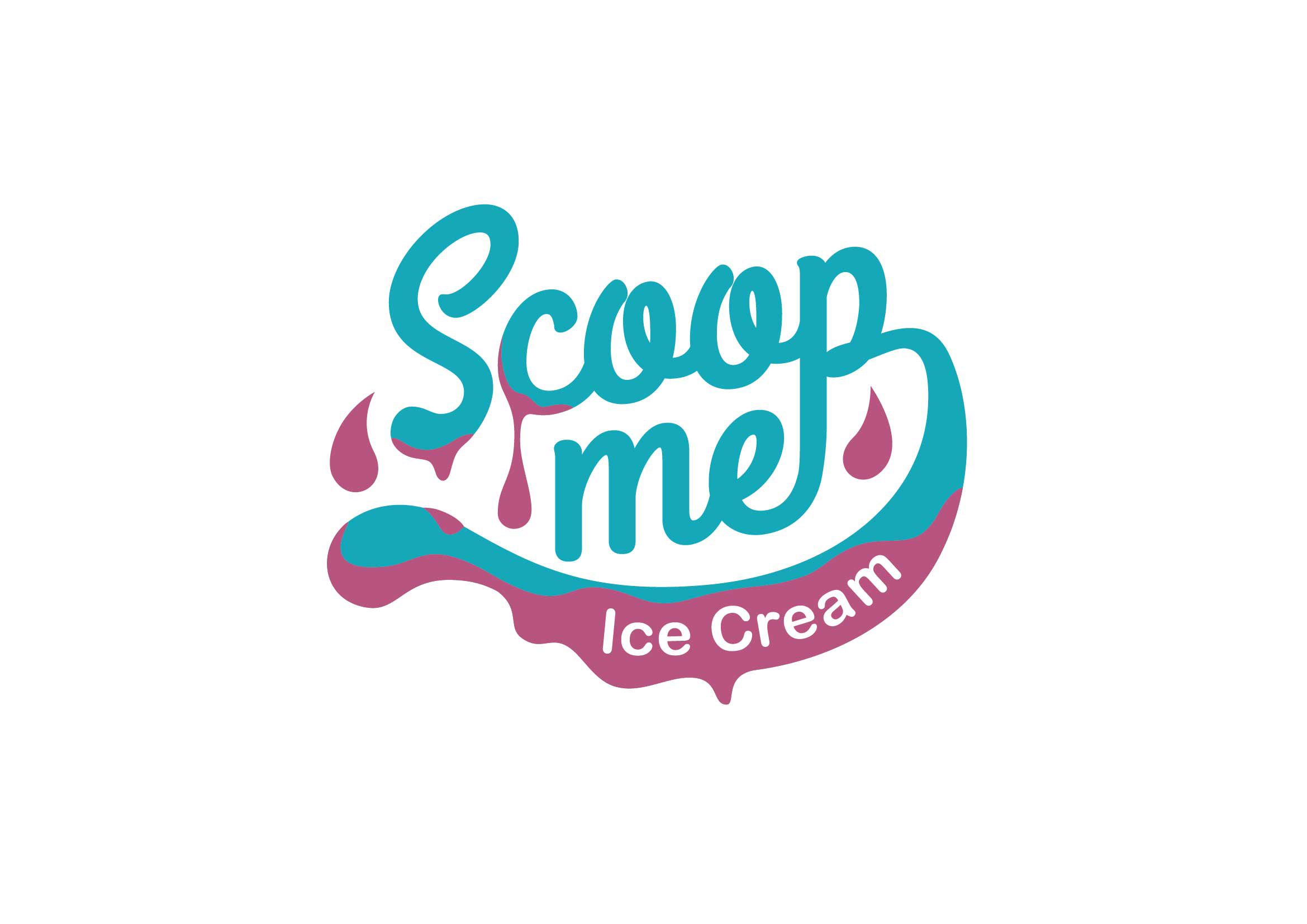 Ice Cream Brand Logo Called 'Scoop Me' Logo Design Inspiration