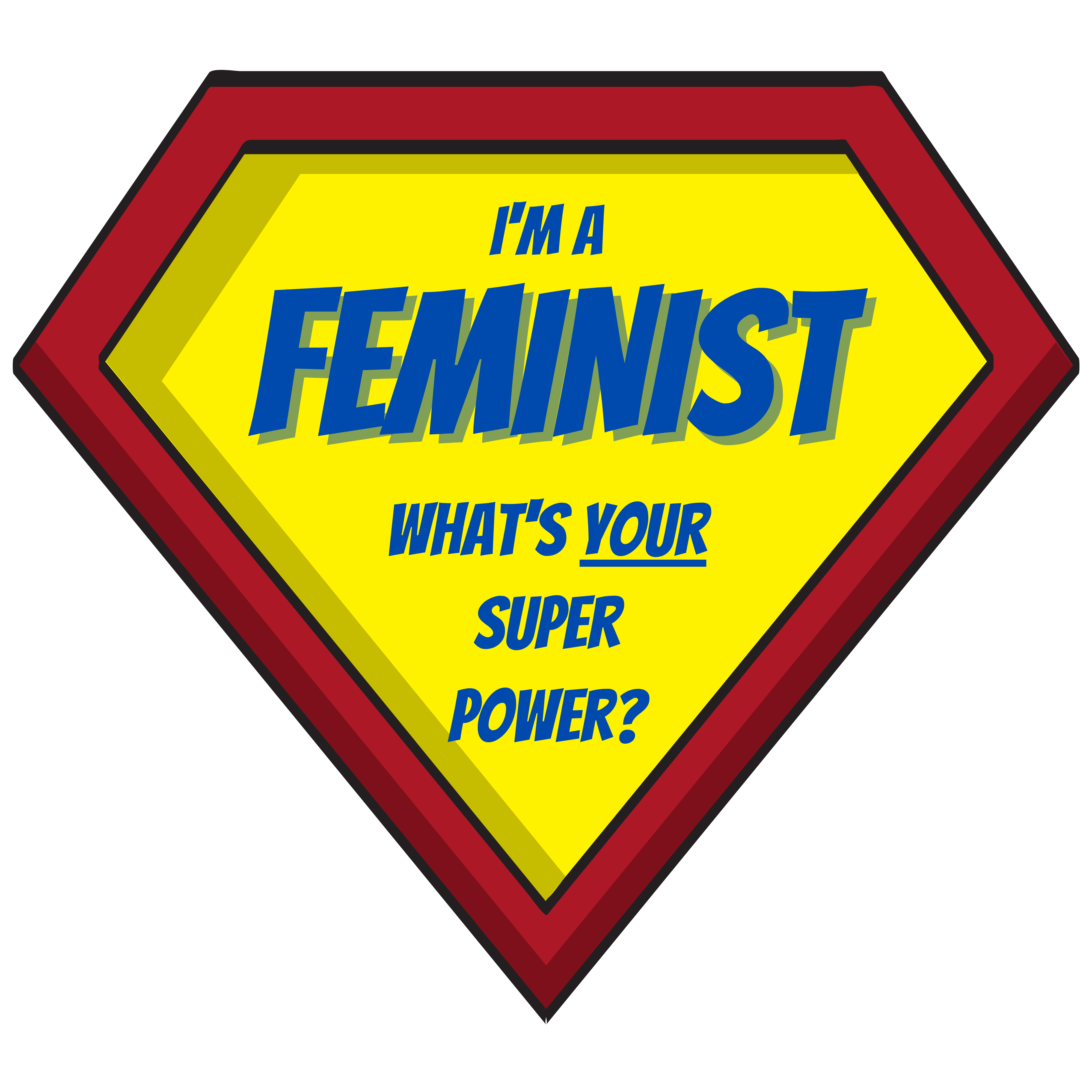 Feminist superhero by Edith Glennie Feminist superhero in Comic Art Inspiration by Edith Glennie