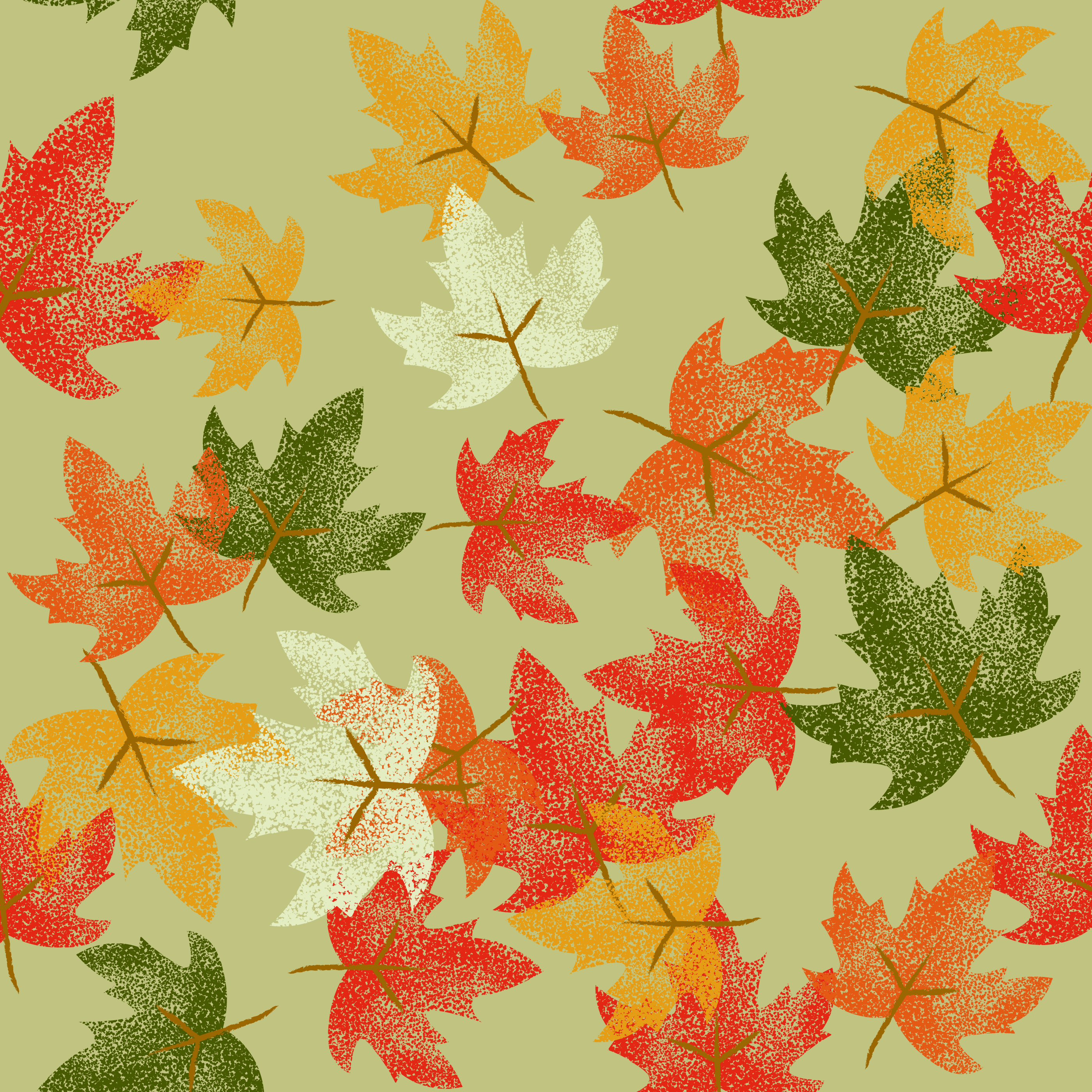 Kimono Style Autumn Leaves by Edith Glennie Kimono Style Autumn Leaves in Merchandise Design Inspiration by Edith Glennie