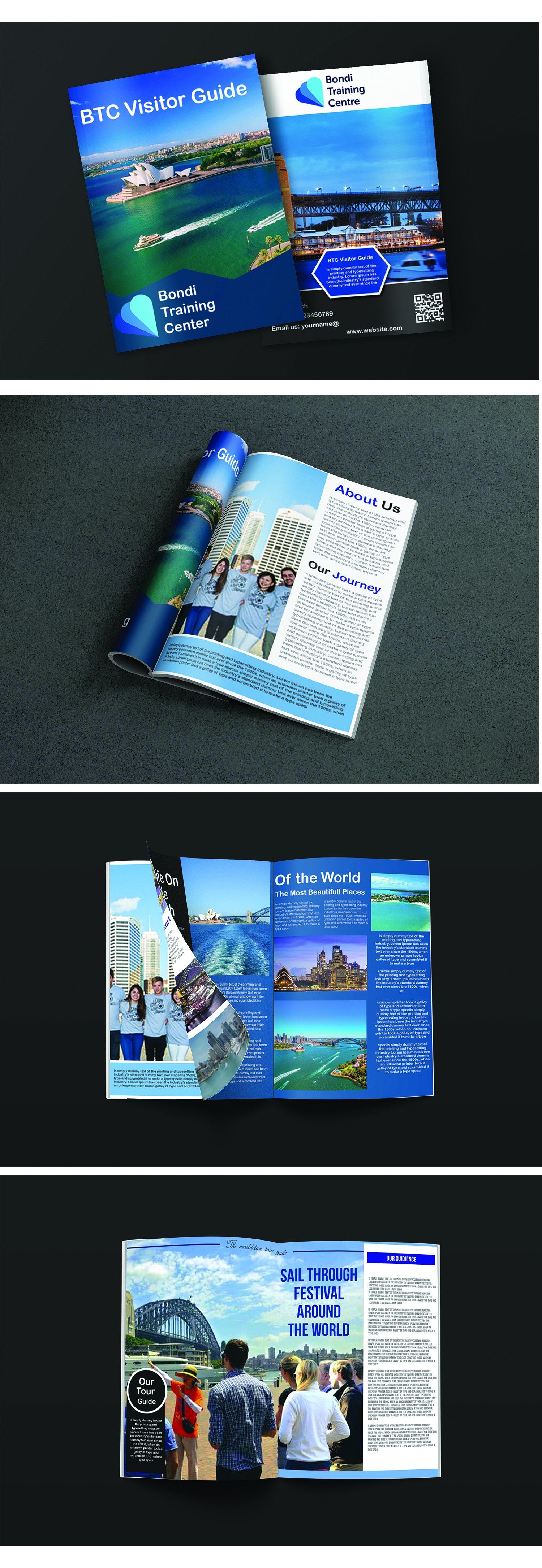 Tour Brochure DESIGN in Brochure Design Inspiration by Rajia Tumpa