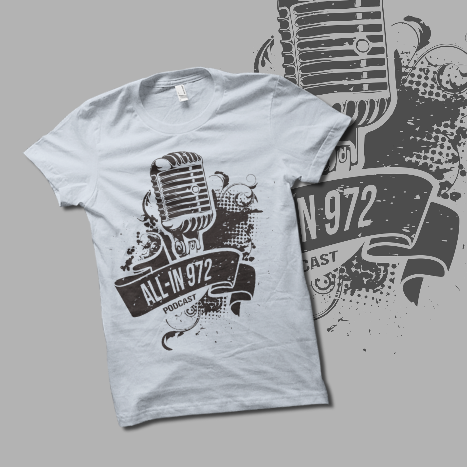 podcast t-shirt design by Ngattboy podcast t-shirt design in T-Shirt Design Inspiration by Ngattboy