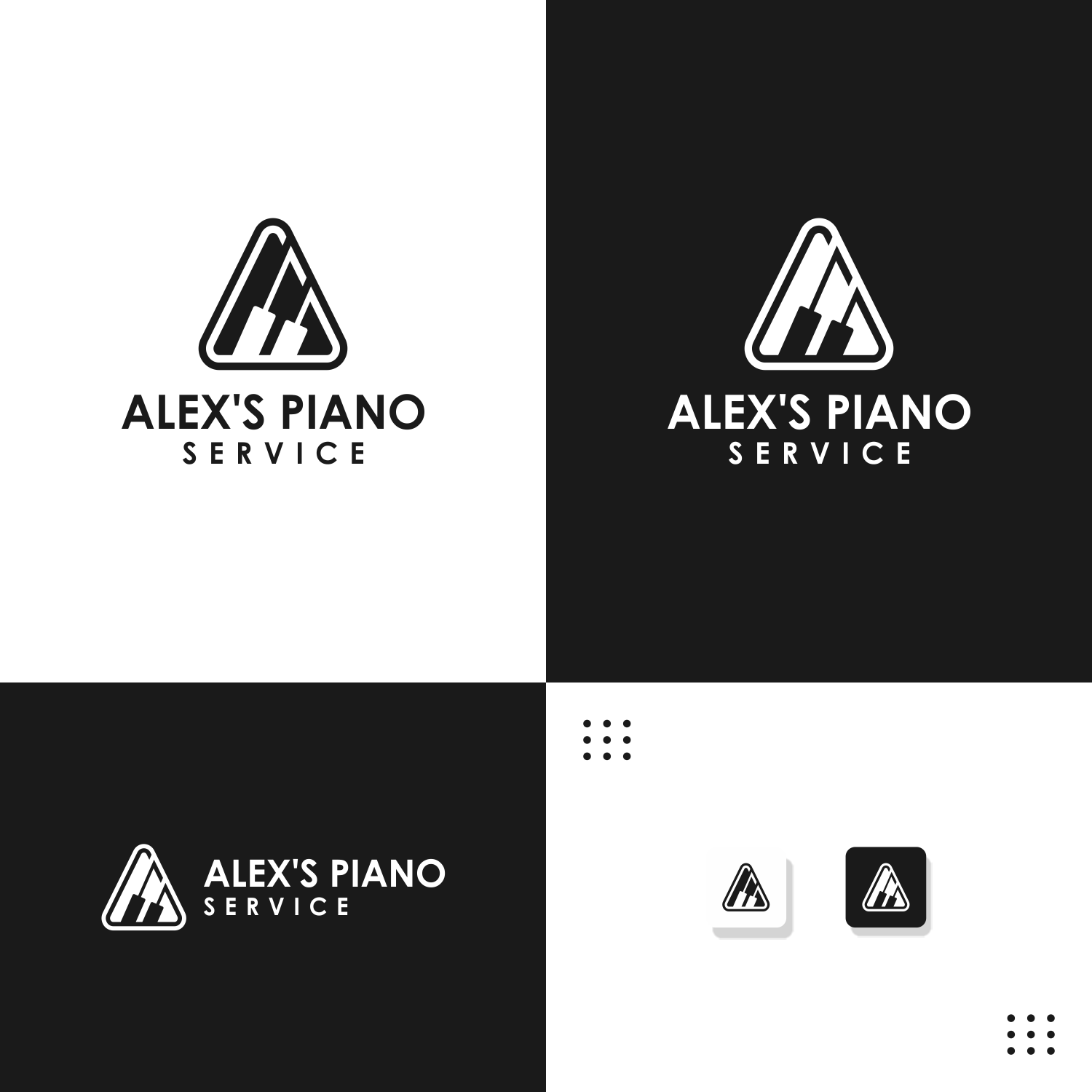 Alex's Piano Service Logo Design in Logo Design Inspiration by Malikart
