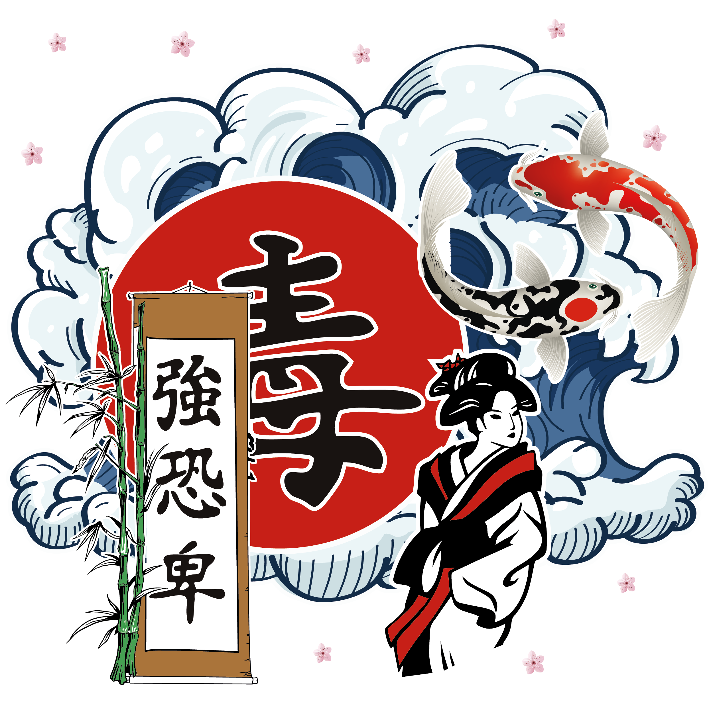 japan in Illustration and Graphics Inspiration by Büşra Beker