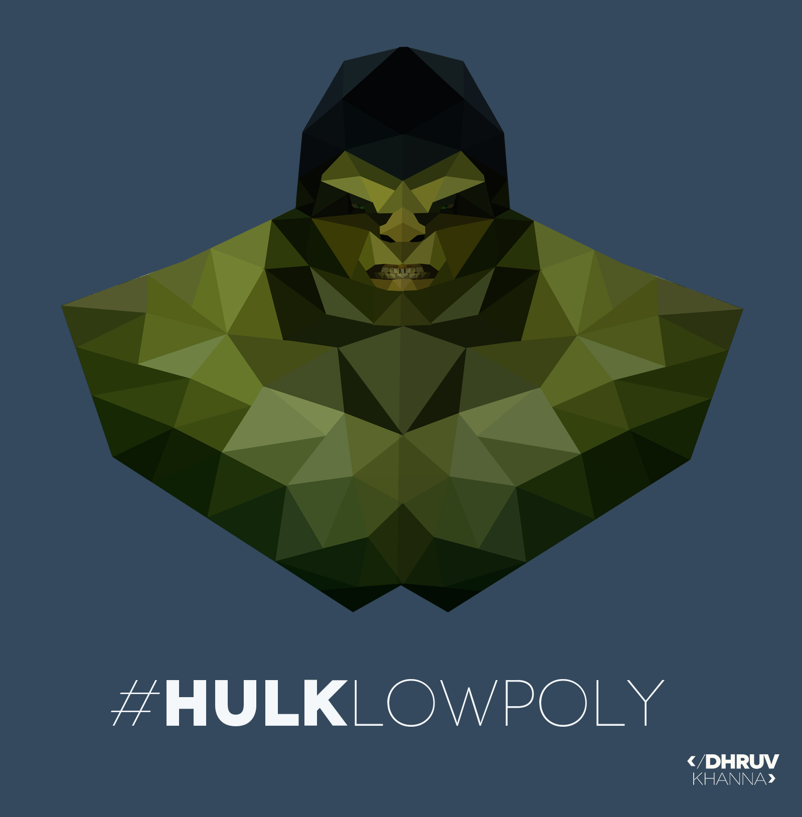 HULK by dhruv.khanna98 HULK in Illustration and Graphics Inspiration by dhruv.khanna98