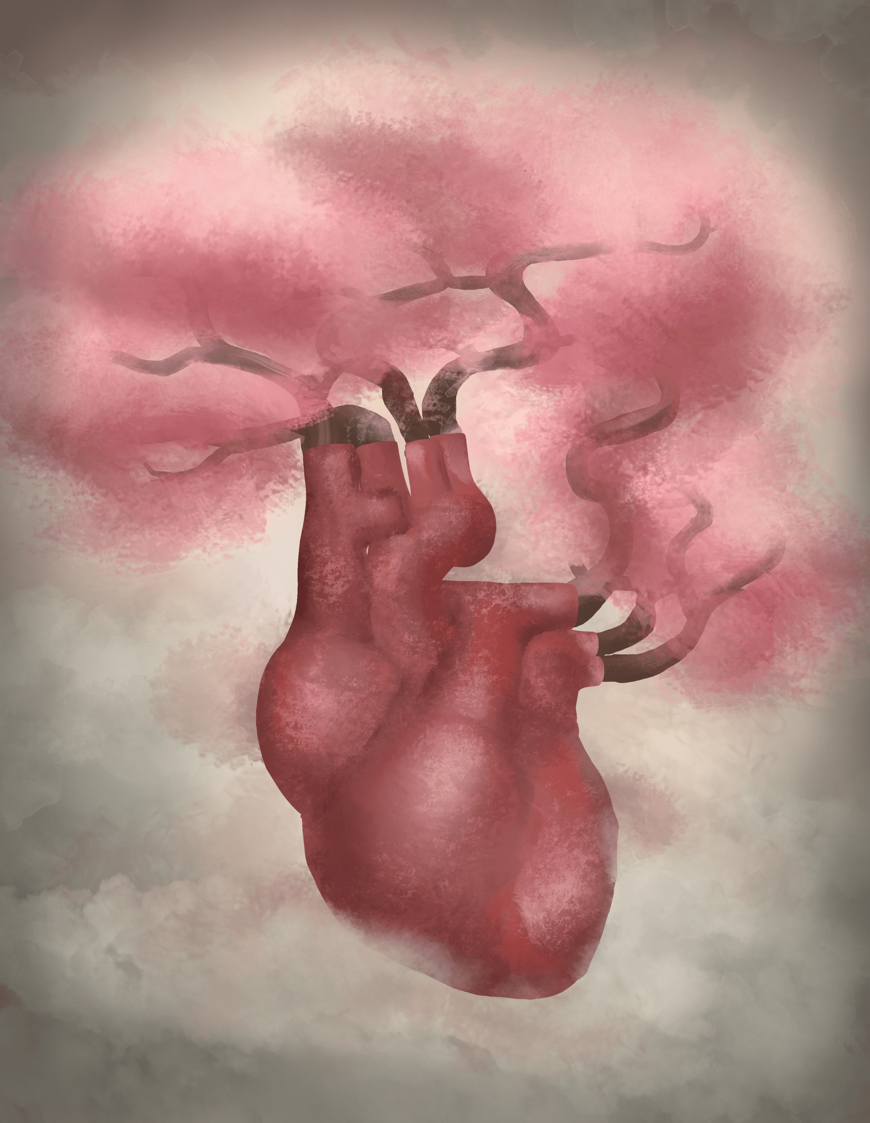 Cherry Heart by Catherine Lachapelle Cherry Heart in Digital Art Inspiration by Catherine Lachapelle