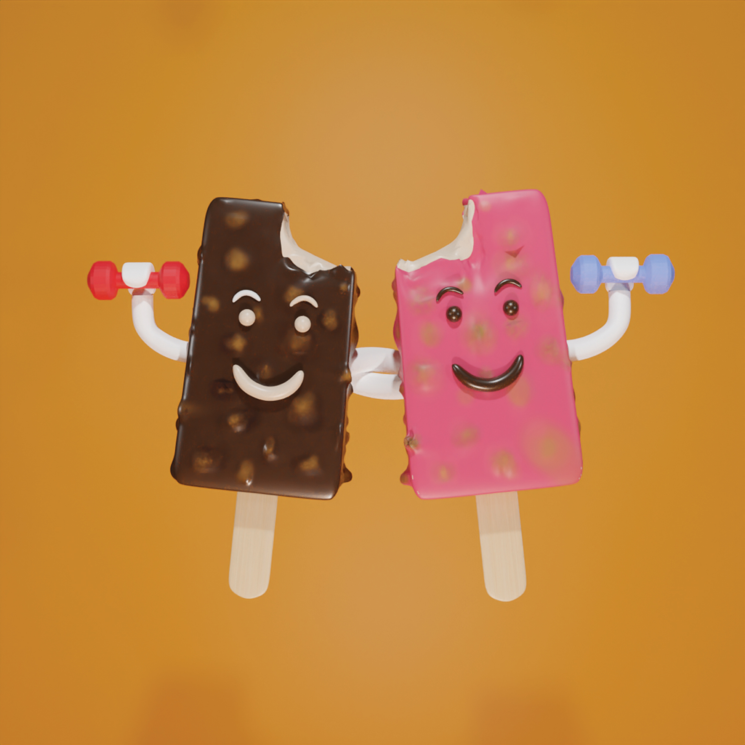 Ice Cream Fitness by Kevin Adhinata Ice Cream Fitness in Visual Art Inspiration by Kevin Adhinata
