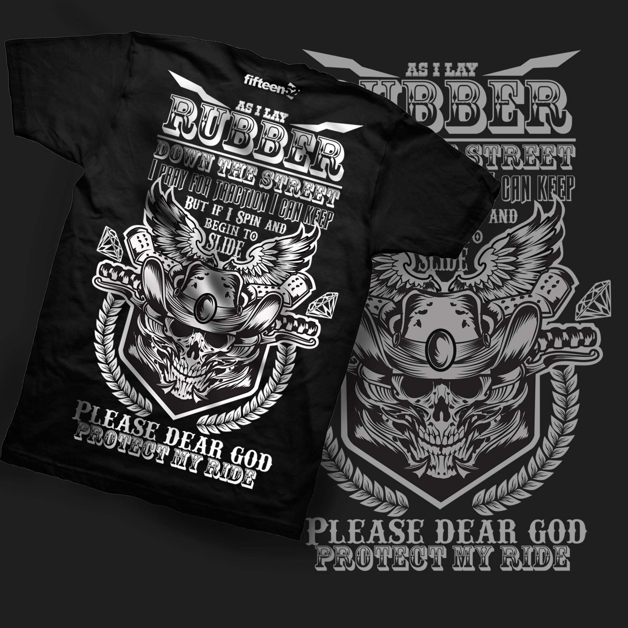 Biker tee design by Agung Saefudin Biker tee design in T-Shirt Design Inspiration by Agung Saefudin