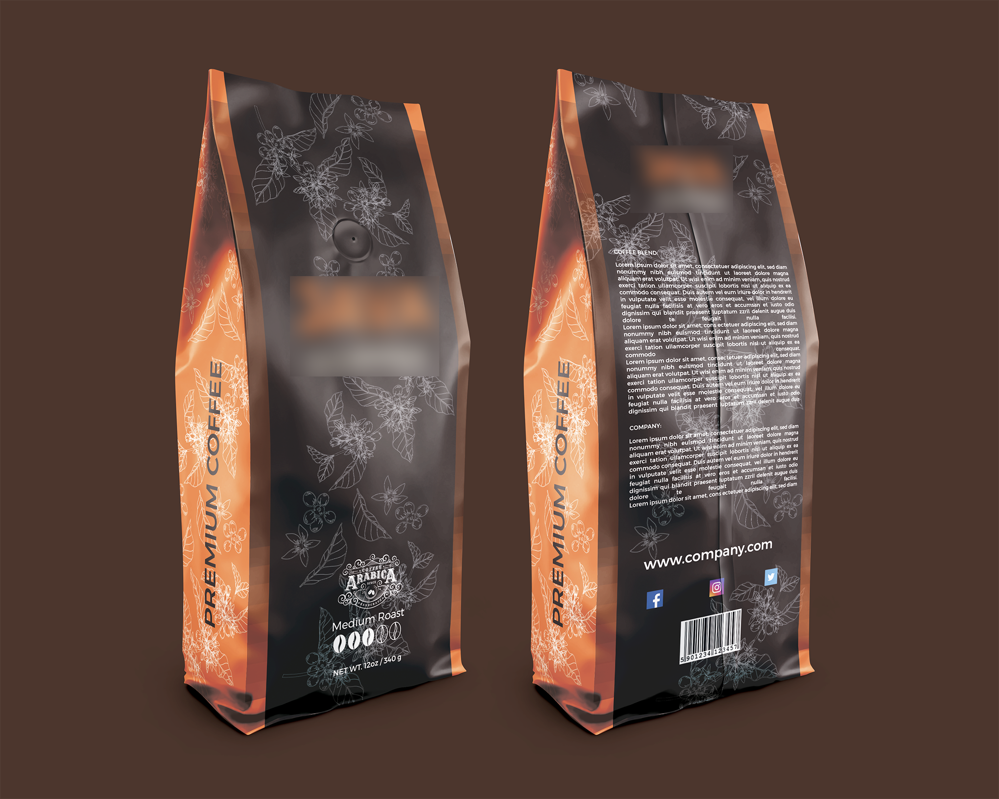 Coffee bag designs deals