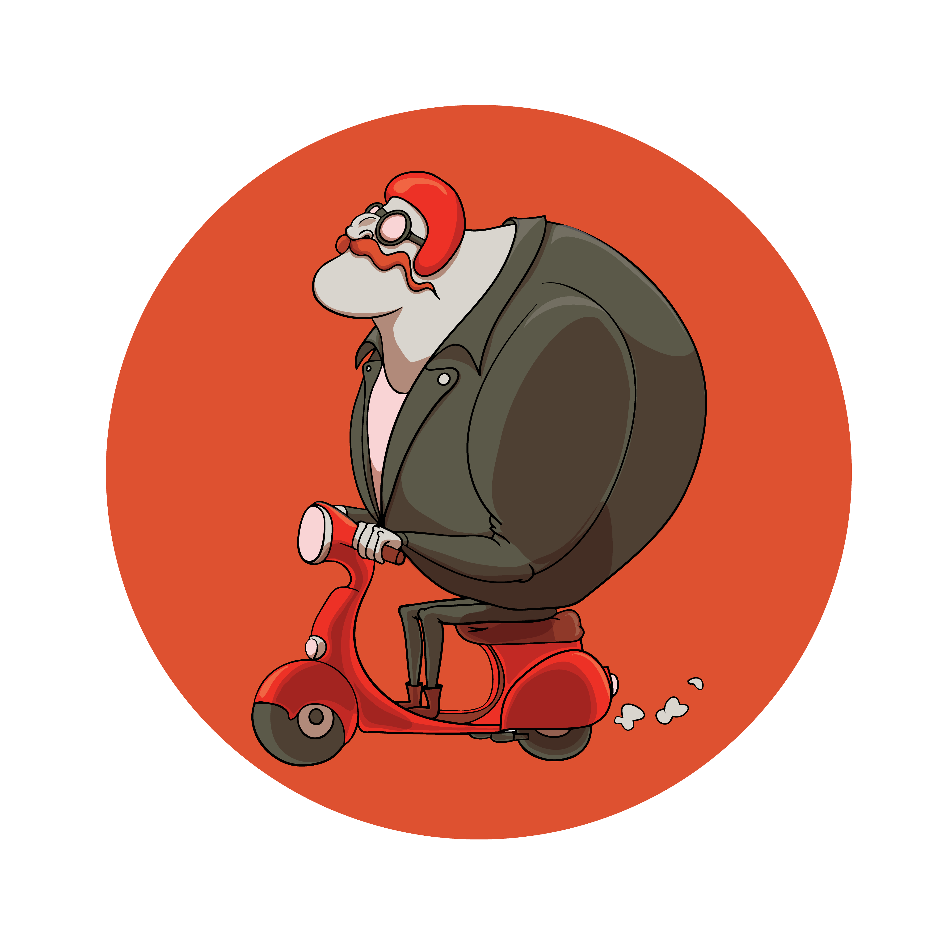 Crumbs on Vespa by Dolores Horvat Crumbs on Vespa in Cartoon & Caricature Inspiration by Dolores Horvat