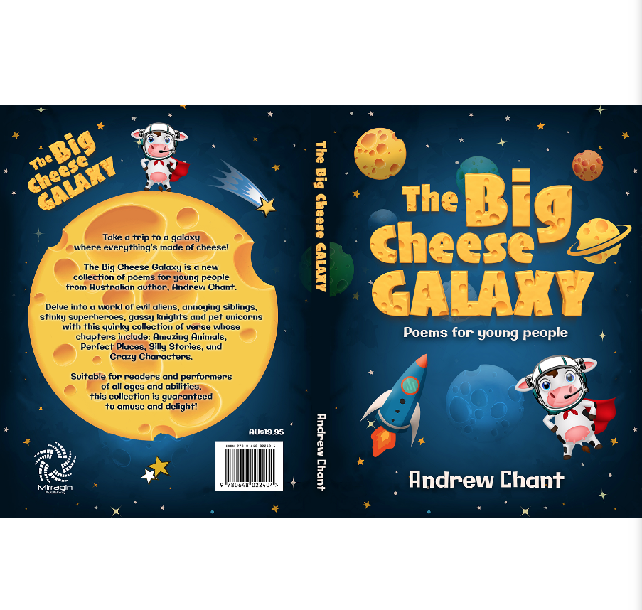 The Big Cheese Galaxy - children book cover by Mr Wolf The Big Cheese Galaxy - children book cover in Book cover Design Inspiration by Mr Wolf