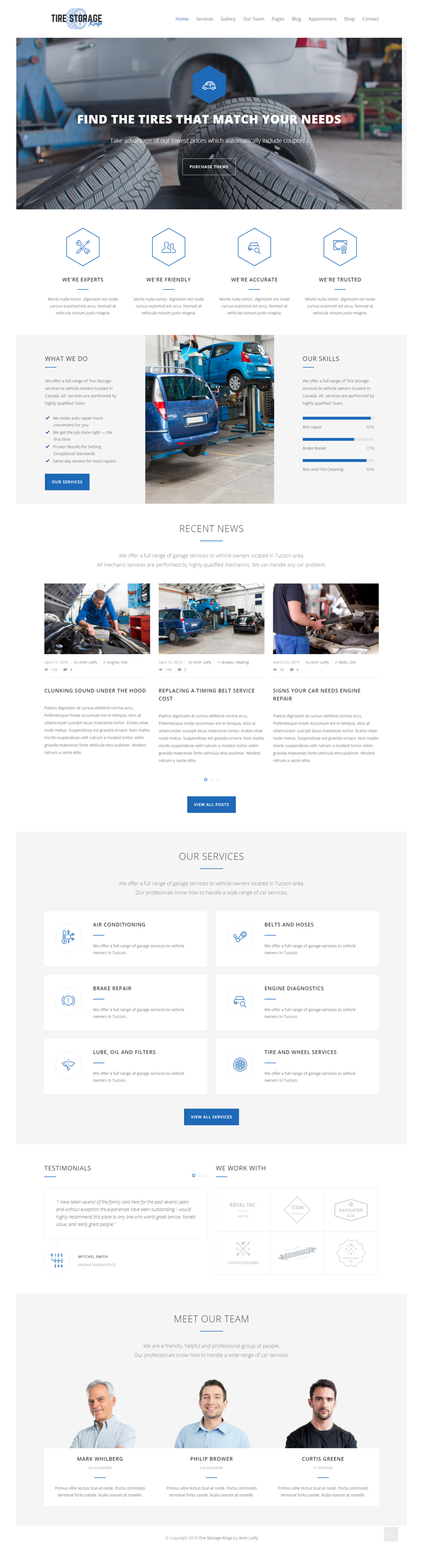 Car Tires Services Website by Amir Lotfy Car Tires Services Website in Website Design Inspiration by Amir Lotfy